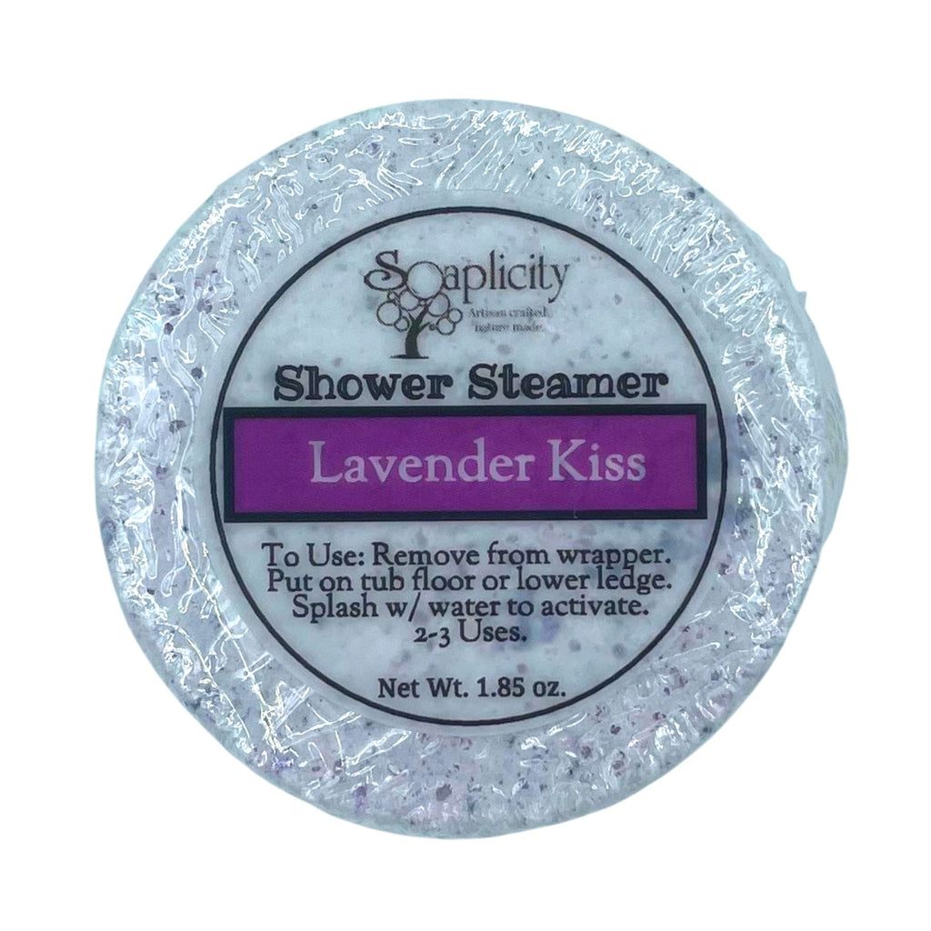Lavender Kiss Shower Steamer – Natural Aromatherapy Shower Tablet with Musky-Citrus Lavender