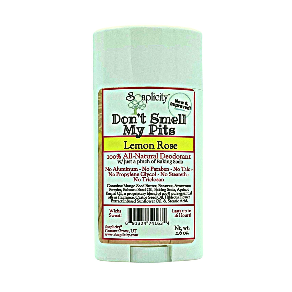 Don't Smell My Pits Natural Deodorant – Lemon Rose Scent | Aluminum-Free