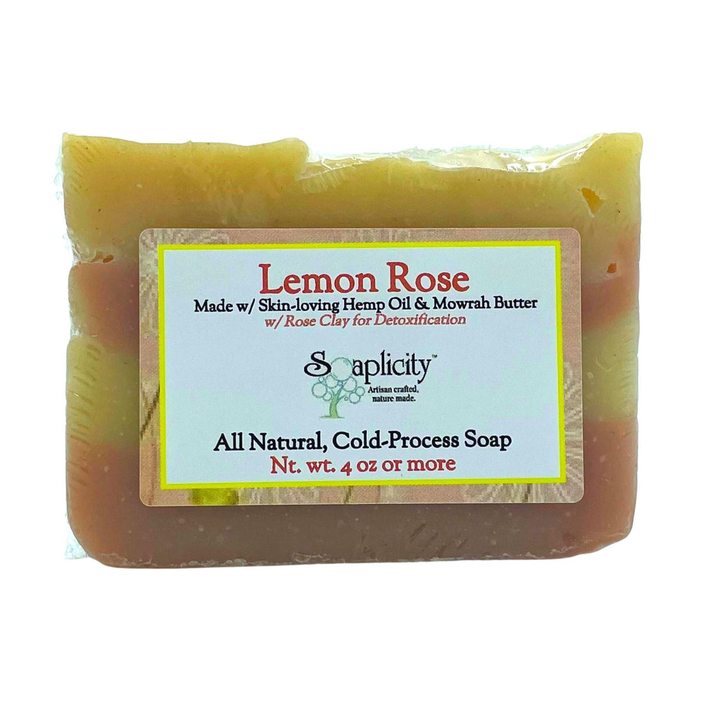 Lemon Rose Soap Bar – Brightening & Floral Natural Bar Soap