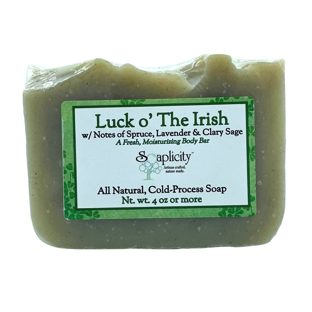 Luck o' The Irish Soap Bar – Fresh & Clean Natural Soap with Nettle Leaf & Bentonite Clay