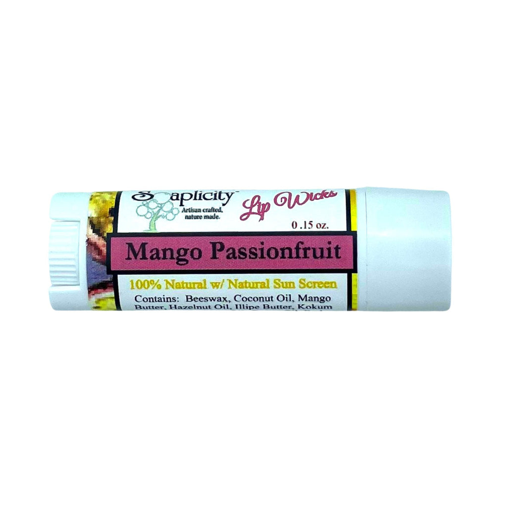 Mango Passionfruit Lip Wick Lip Balm – Natural Moisturizing Lip Balm with SPF