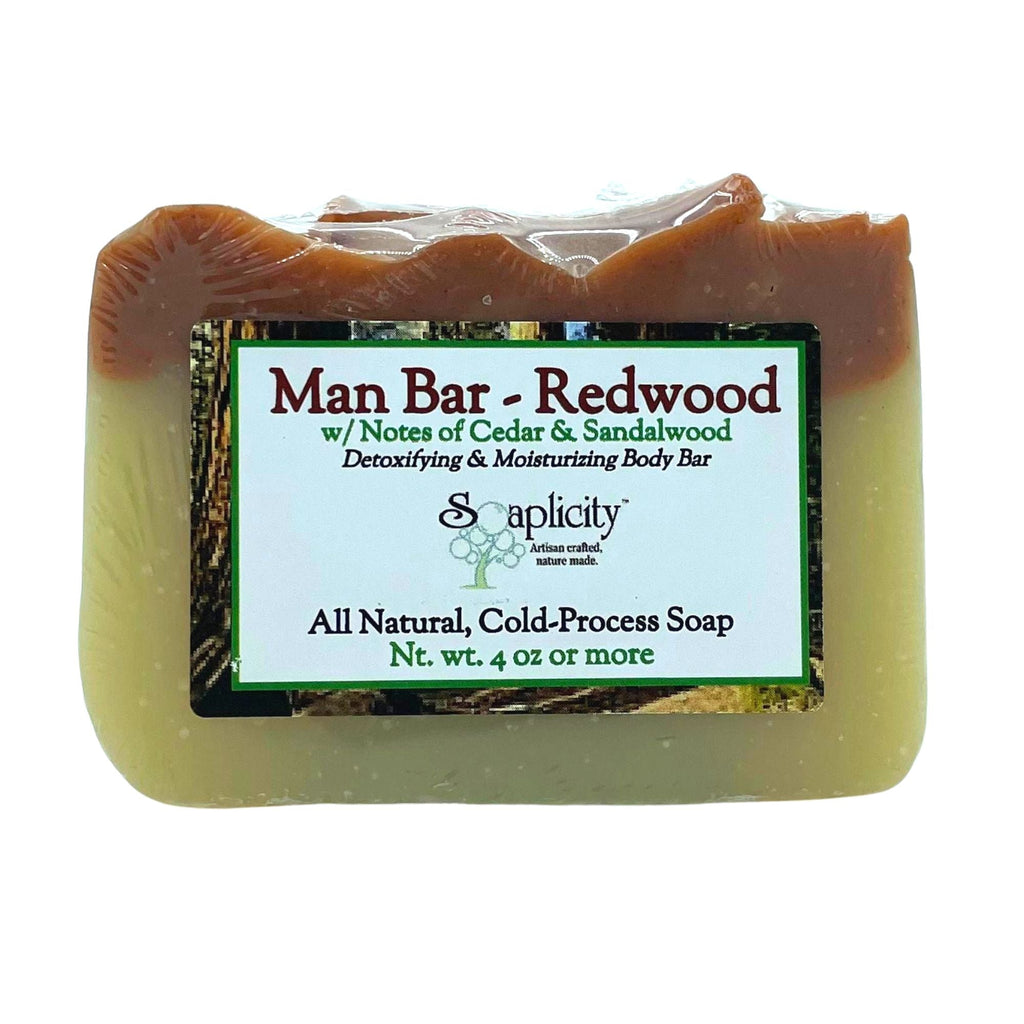 Redwood Soap Bar – Natural Men's Bar Soap with Deep Woody Scent