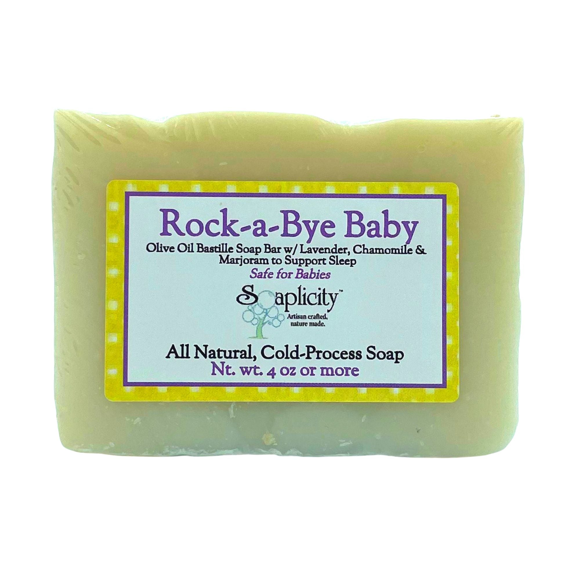 Rock-a-Bye Baby Bastille Soap Bar – Gentle Unscented Natural Baby Soap