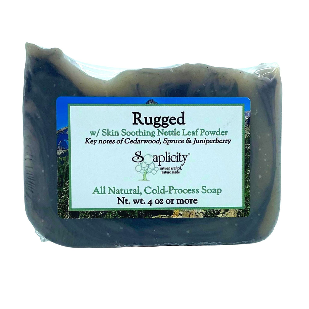 Rugged Soap Bar – Natural Men's Soap with Pine, Wood & Rosemary