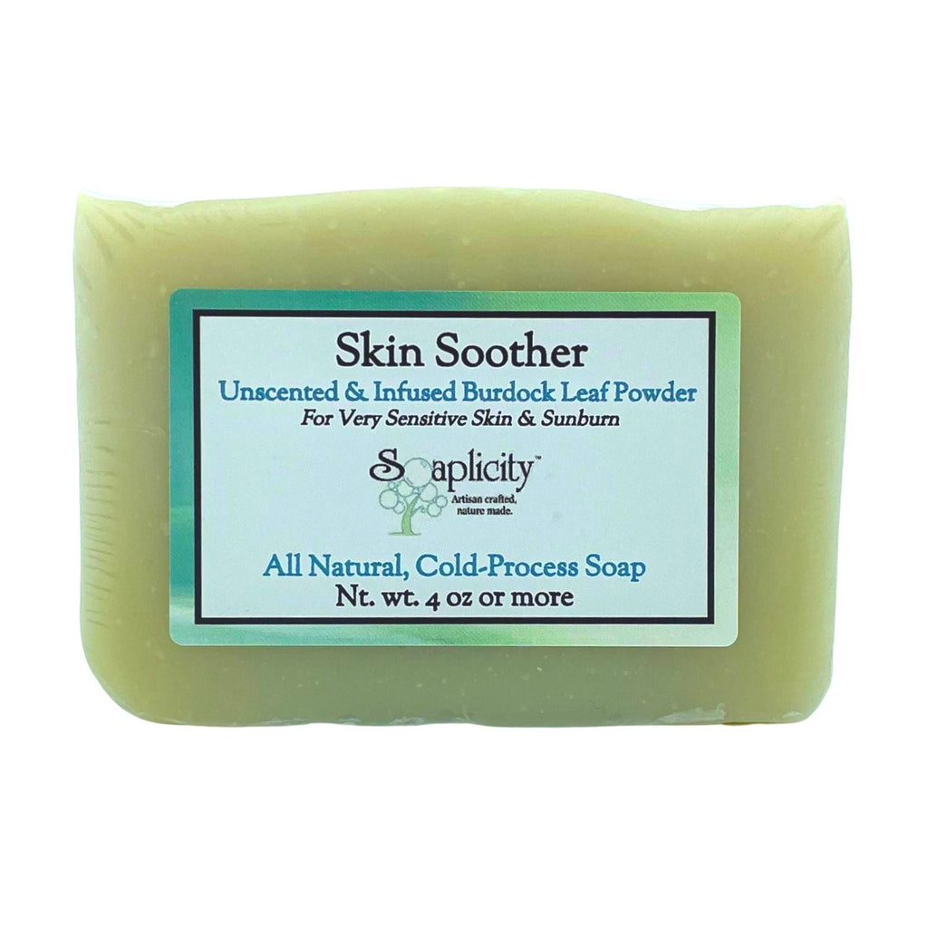 Skin Soother Soap Bar – Unscented Natural Bar Soap for Sensitive & Reactive Skin