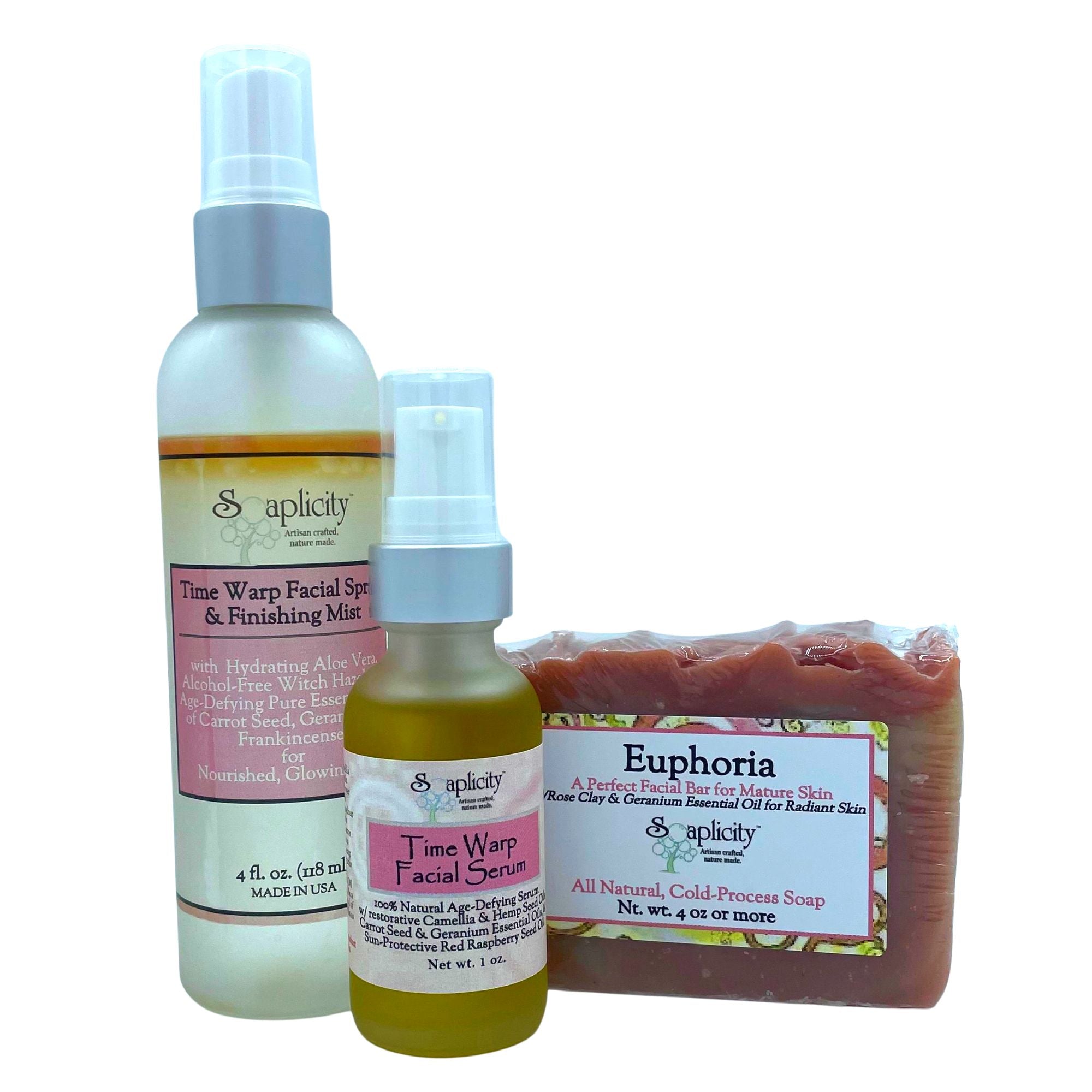 Time Warp Trio Sets for Mature Skin – Anti-Aging Skincare Bundle