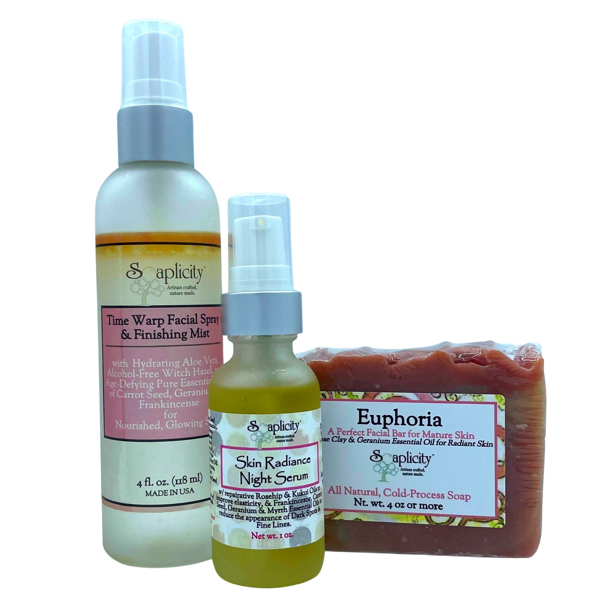 Time Warp Trio Sets for Mature Skin – Anti-Aging Skincare Bundle