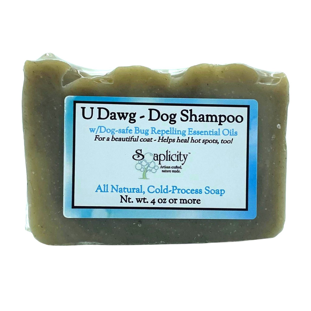 U Dawg – All-Natural Dog Shampoo Bar for Itchy Skin, Shedding & Bug Repellent