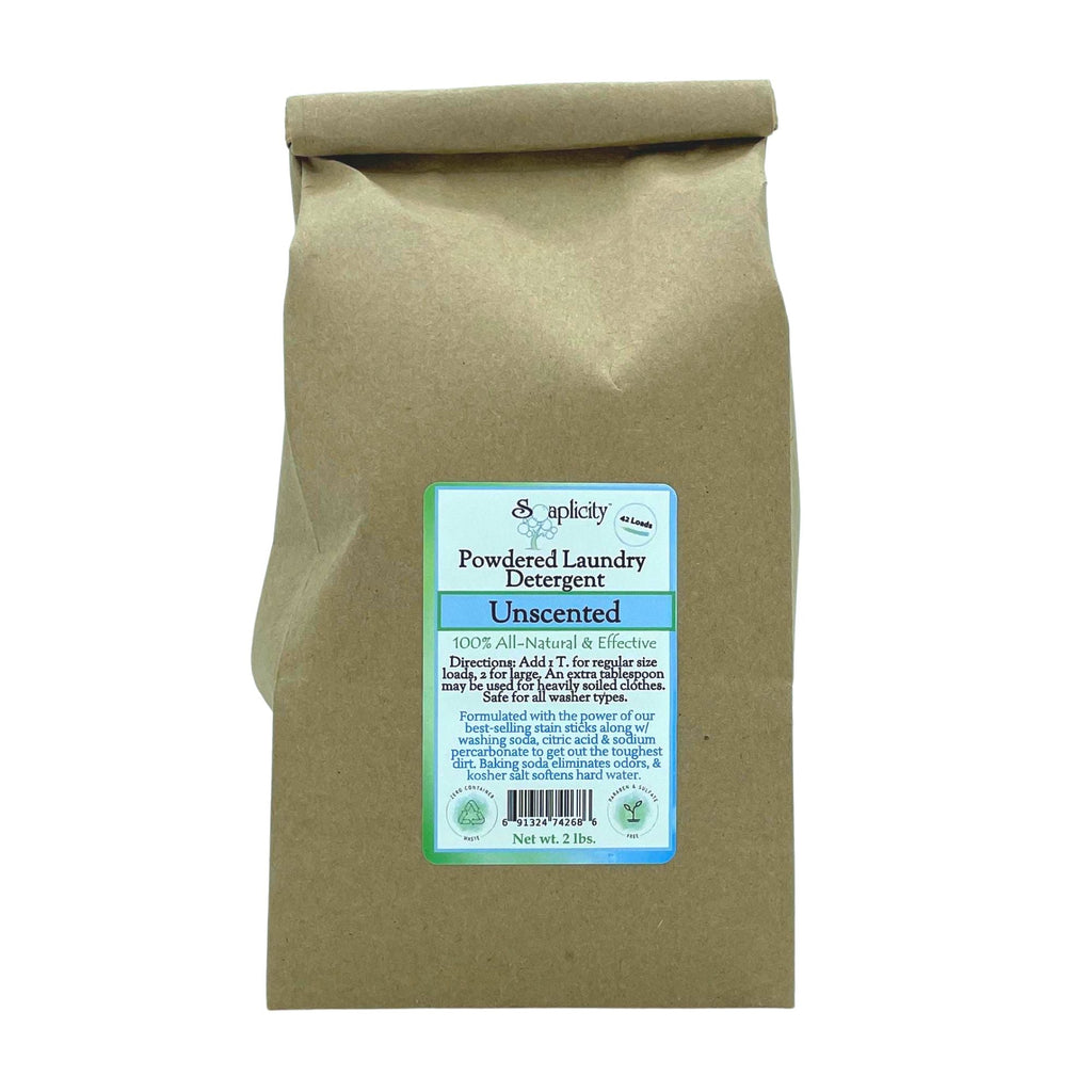 All-Natural Laundry Detergent – Unscented, Hypoallergenic, 42+ Loads | Biodegradable