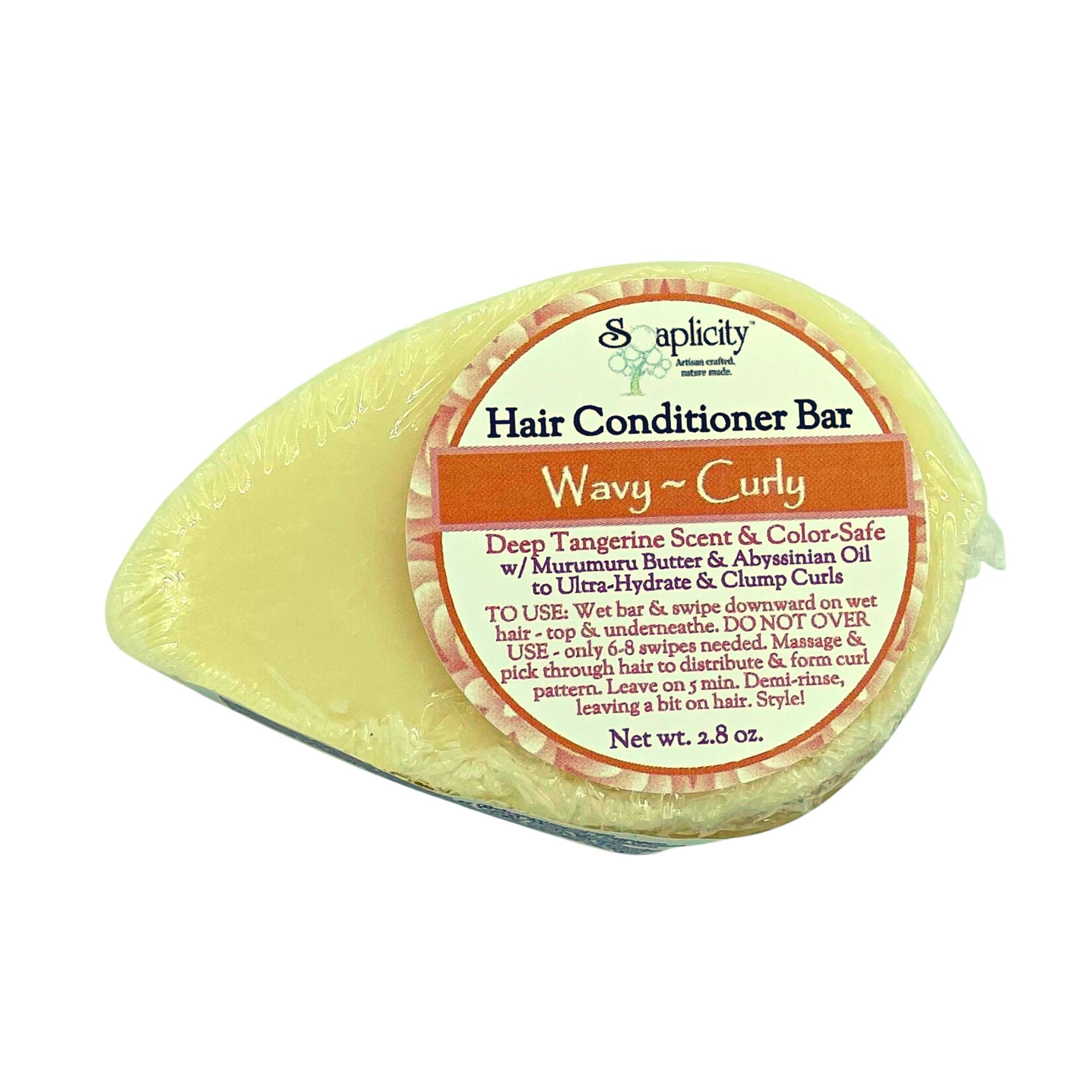 Wavy & Curly Hair Conditioner Bar – Natural Curl-Defining Conditioner with Cupuacu Butter