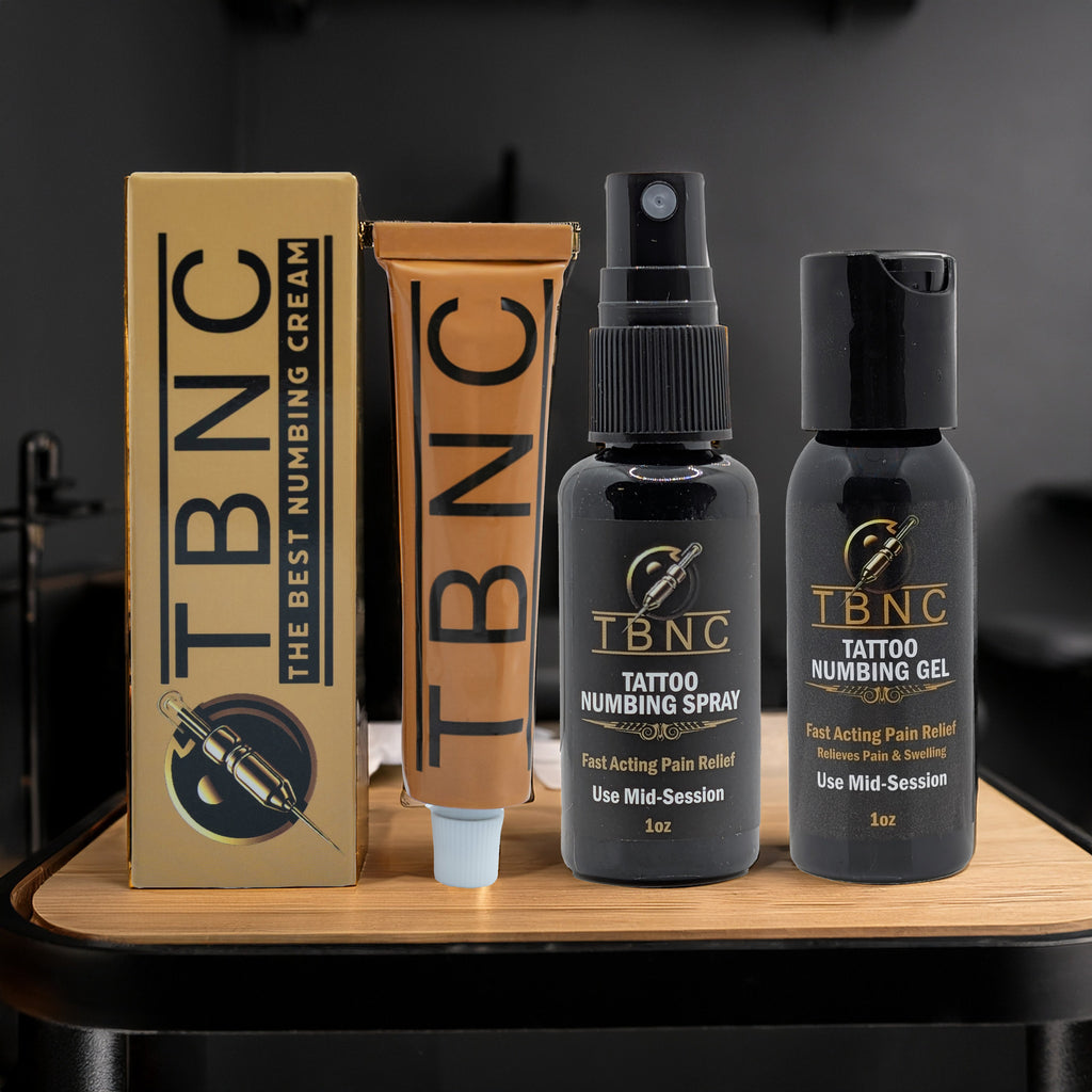 XL Tattoo Numbing Bundle – Cream, Spray & Gel