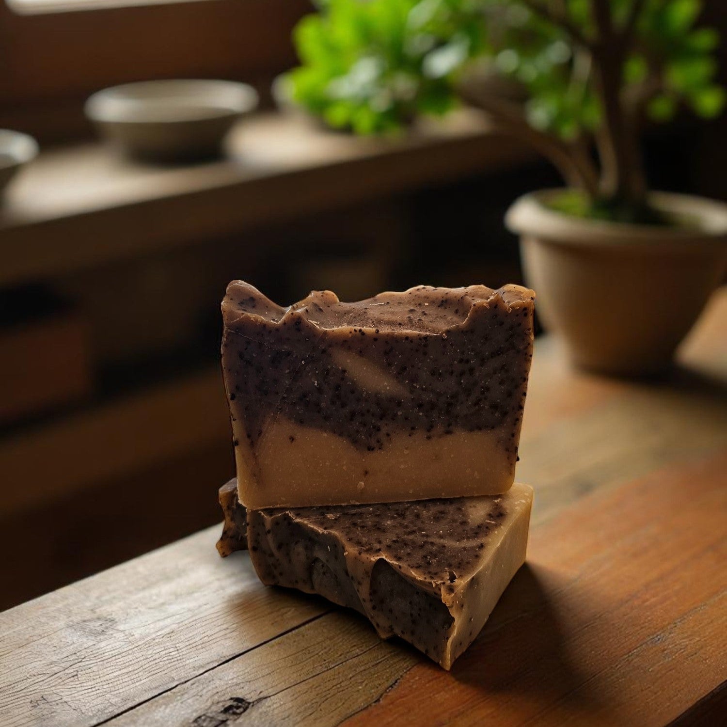 Zen & Zest Exfoliating Soap Bar – Coffee, Orange & Patchouli, 4 oz+