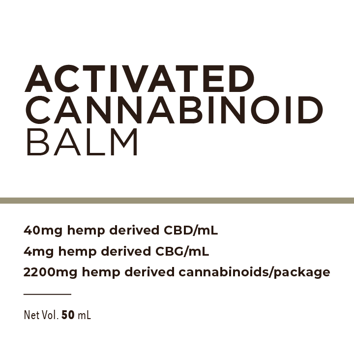 Activated Cannabinoid Balm – CBD + CBG Muscle & Joint Relief Balm