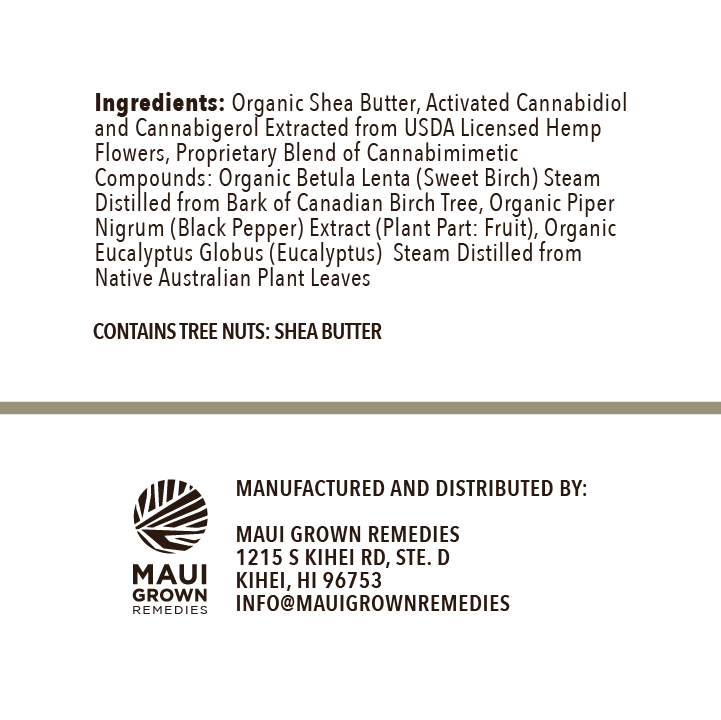 Activated Cannabinoid Balm – CBD + CBG Muscle & Joint Relief Balm