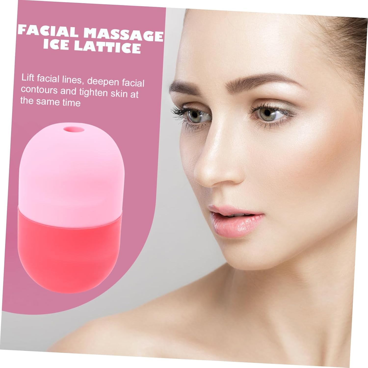 Silicone Ice Face Roller – Manual Cryotherapy Massage Tool for Puffiness & Dark Circles