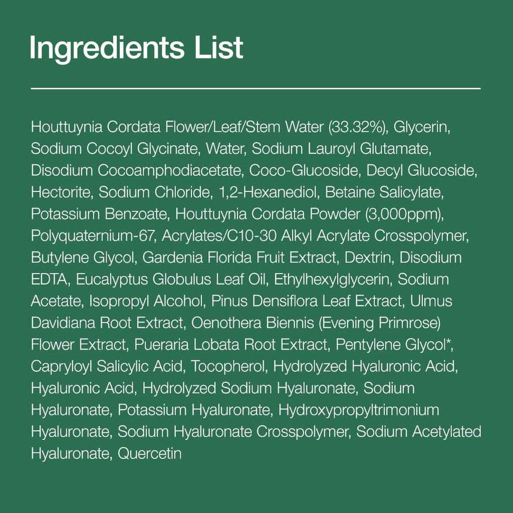 Heartleaf Quercetinol Pore Deep Cleansing Foam – BHA & Hyaluronic Acid Face Wash 5.07 oz