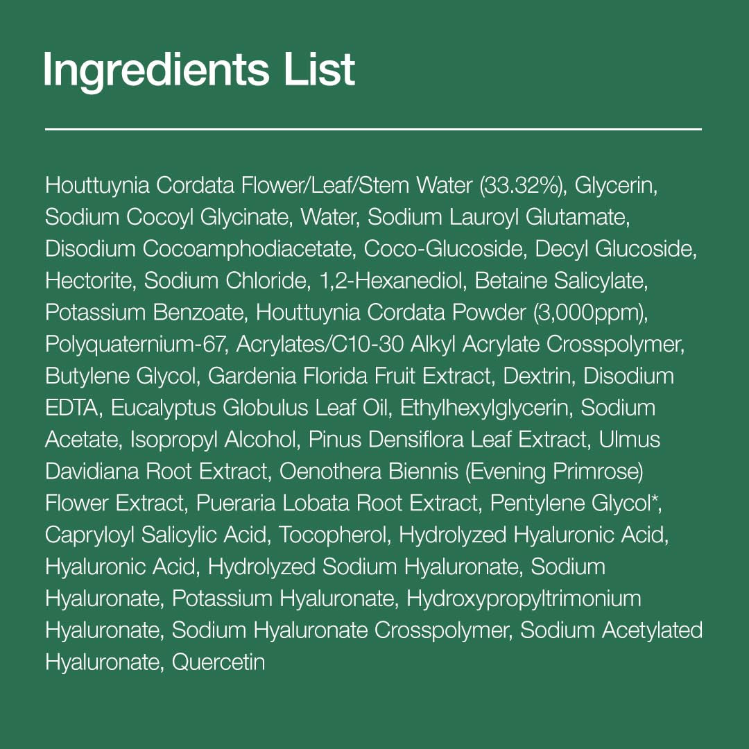 Heartleaf Quercetinol Pore Deep Cleansing Foam – BHA & Hyaluronic Acid Face Wash 5.07 oz