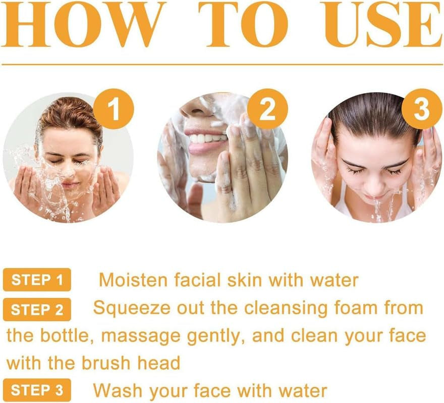 Turmeric Foaming Facial Cleanser – Deep Cleansing Face Wash for All Skin Types