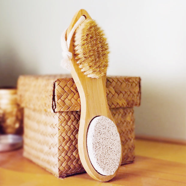 Bamboo Exfoliating Foot Pedicure Tool – Natural Callus & Dead Skin Remover