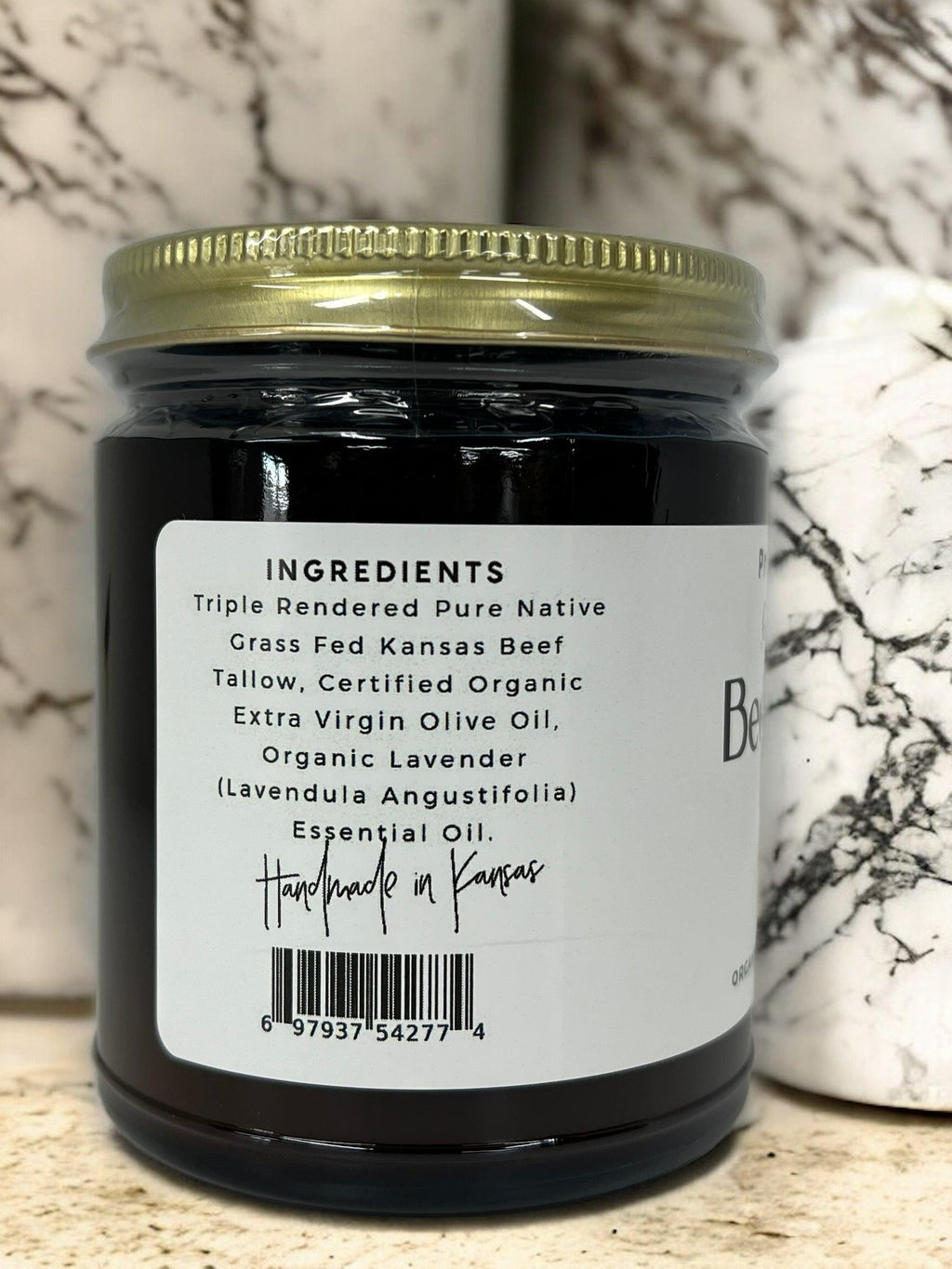 Grass-Fed Beef Tallow Balm 2oz - Organic Kansas Farm-Made Moisturizer