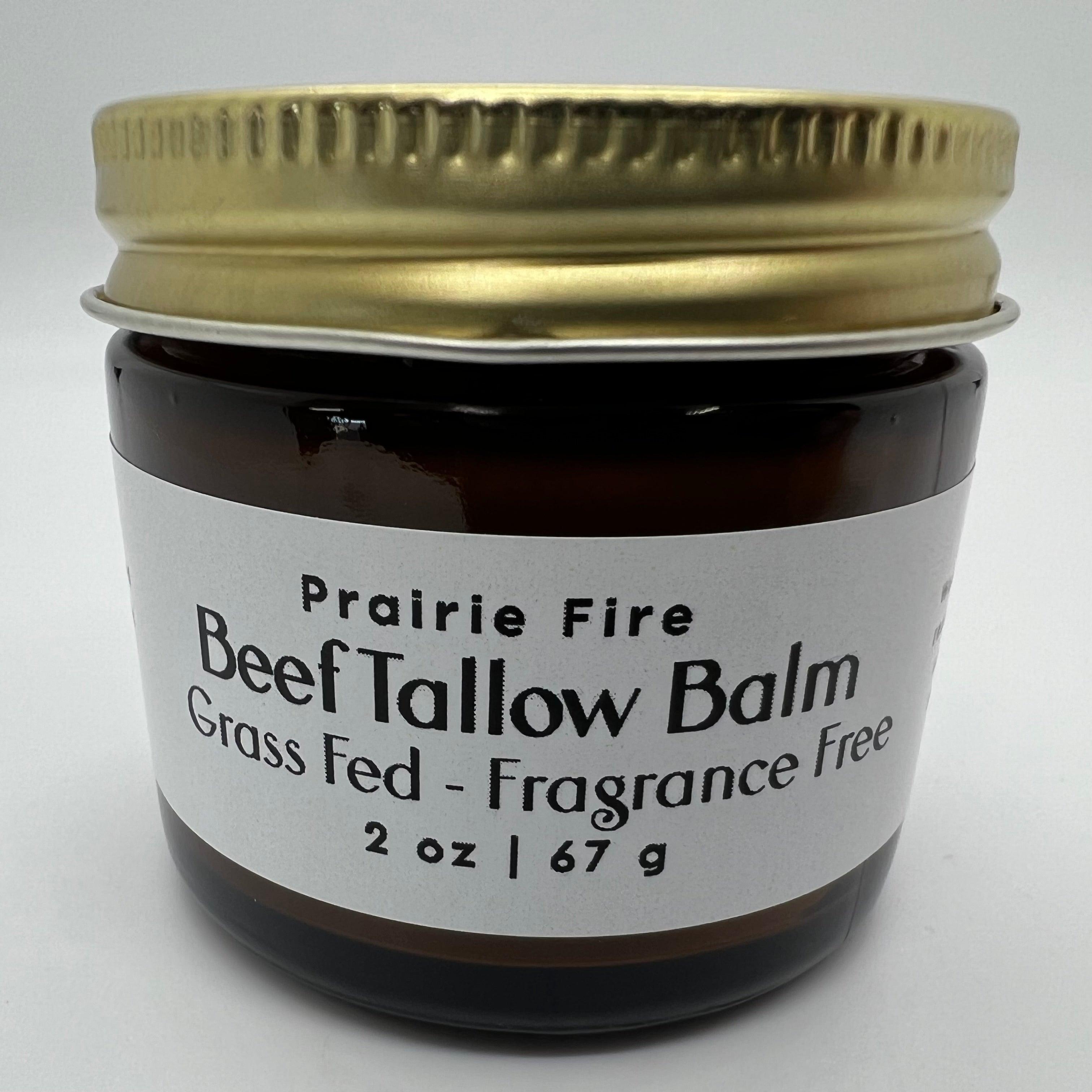 Grass-Fed Beef Tallow Balm 2oz - Organic Kansas Farm-Made Moisturizer