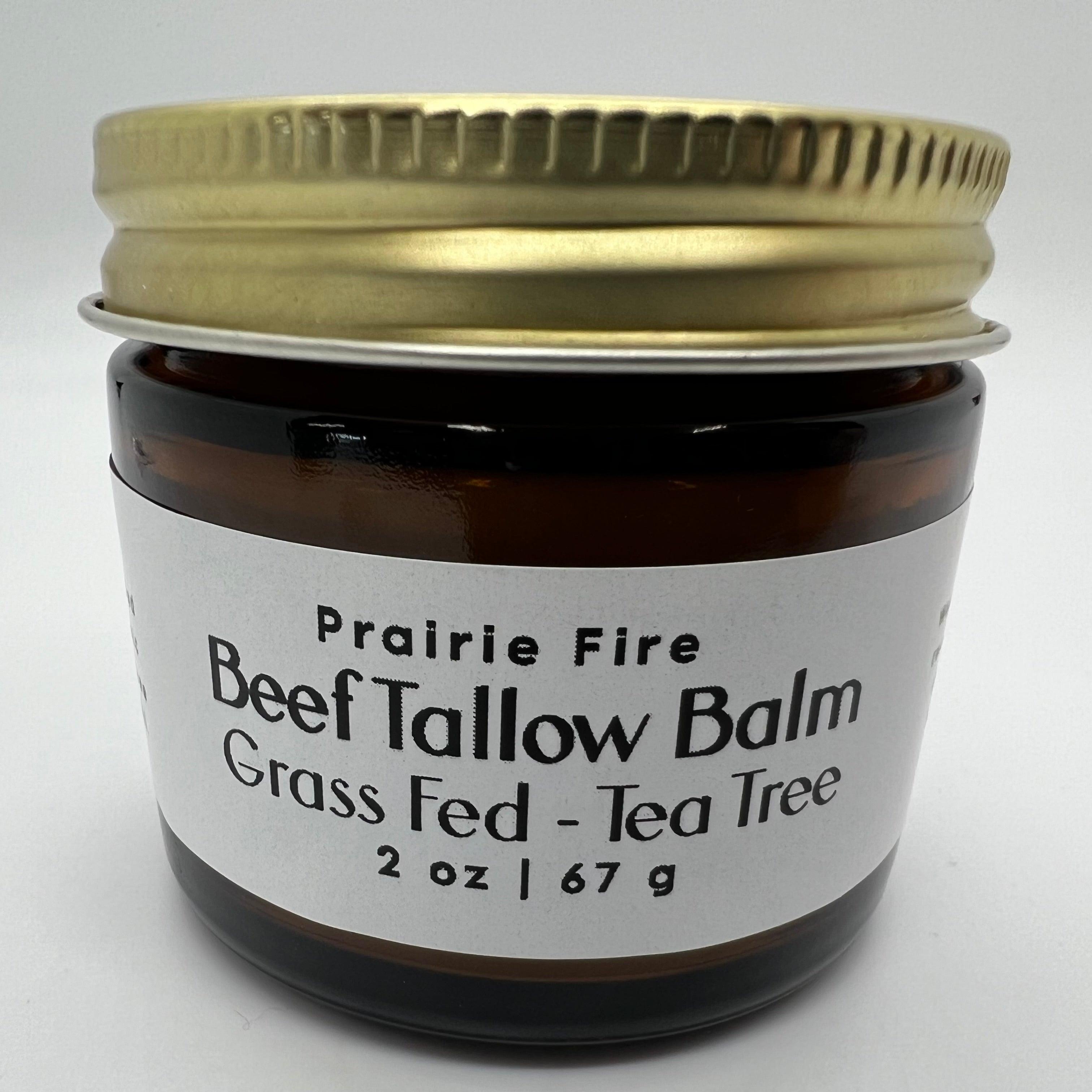 Grass-Fed Beef Tallow Balm 2oz - Organic Kansas Farm-Made Moisturizer