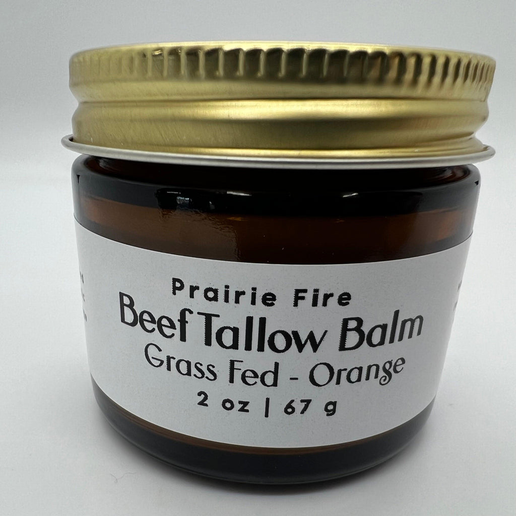 Grass-Fed Beef Tallow Balm 2oz - Organic Kansas Farm-Made Moisturizer
