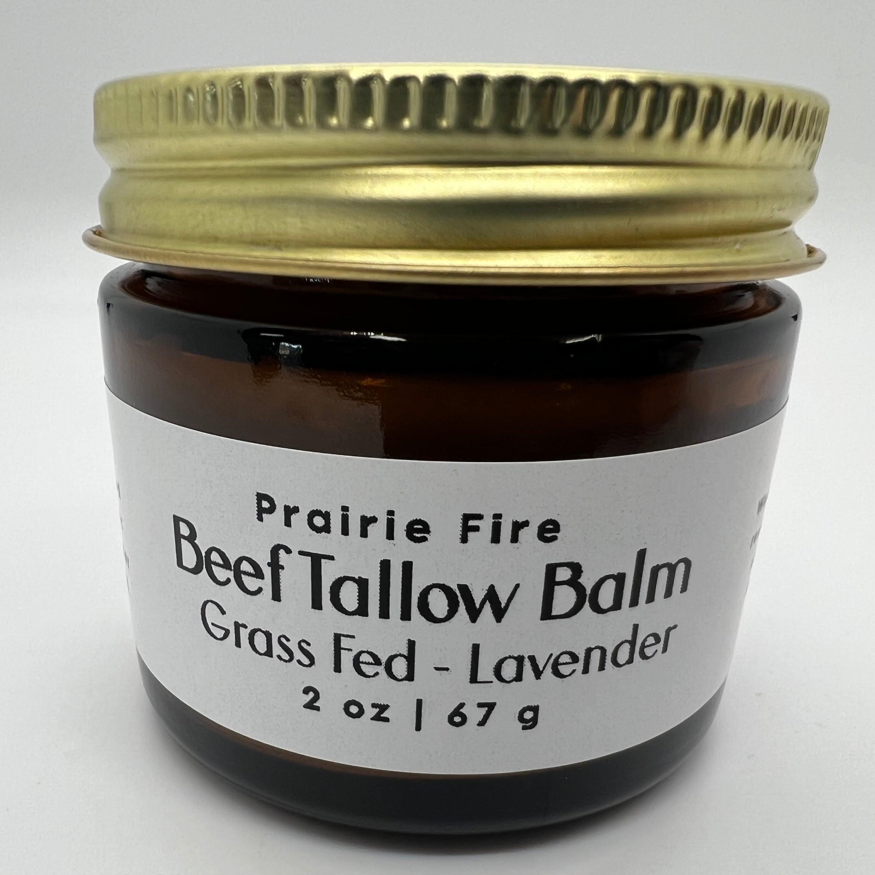 Grass-Fed Beef Tallow Balm 2oz - Organic Kansas Farm-Made Moisturizer