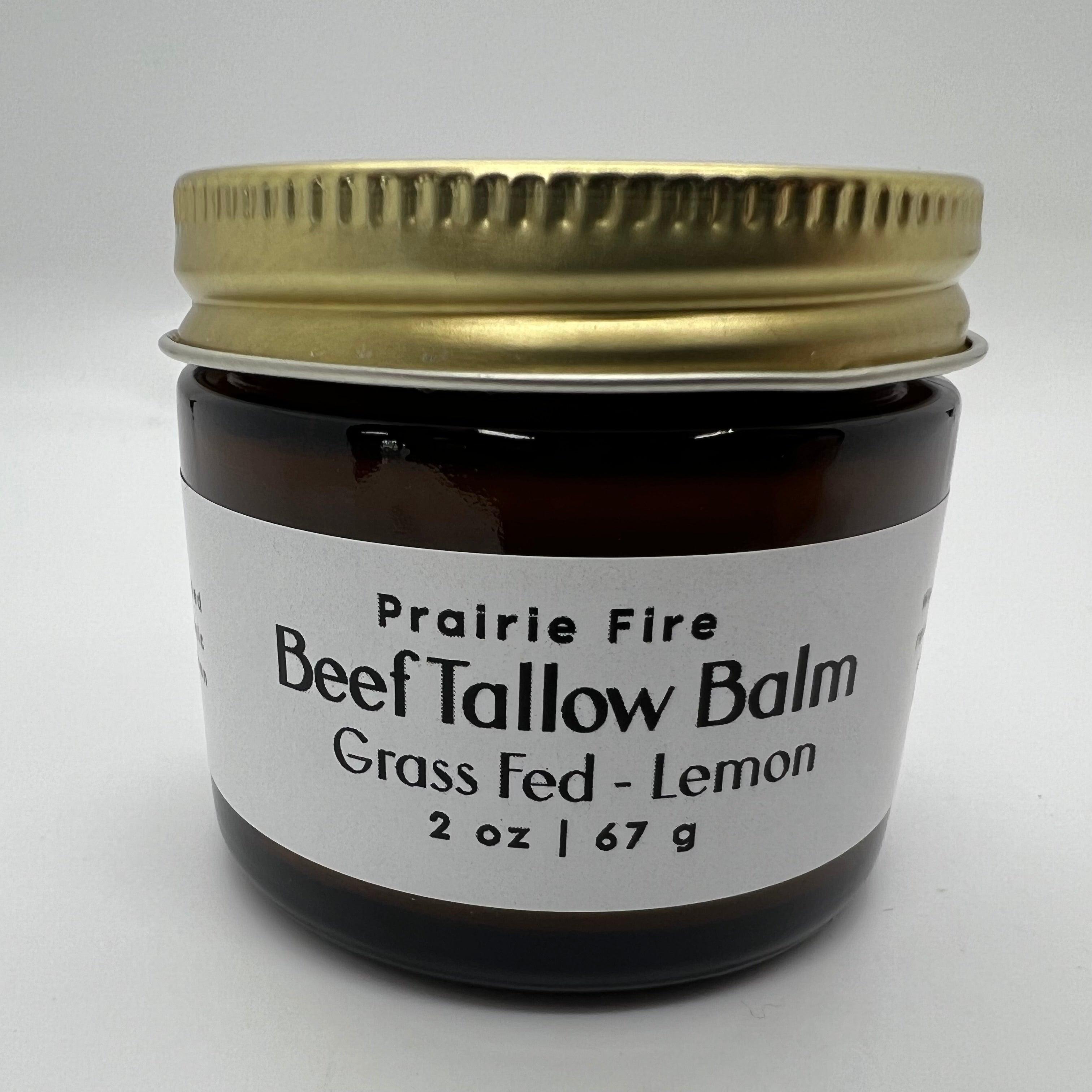 Grass-Fed Beef Tallow Balm 2oz - Organic Kansas Farm-Made Moisturizer