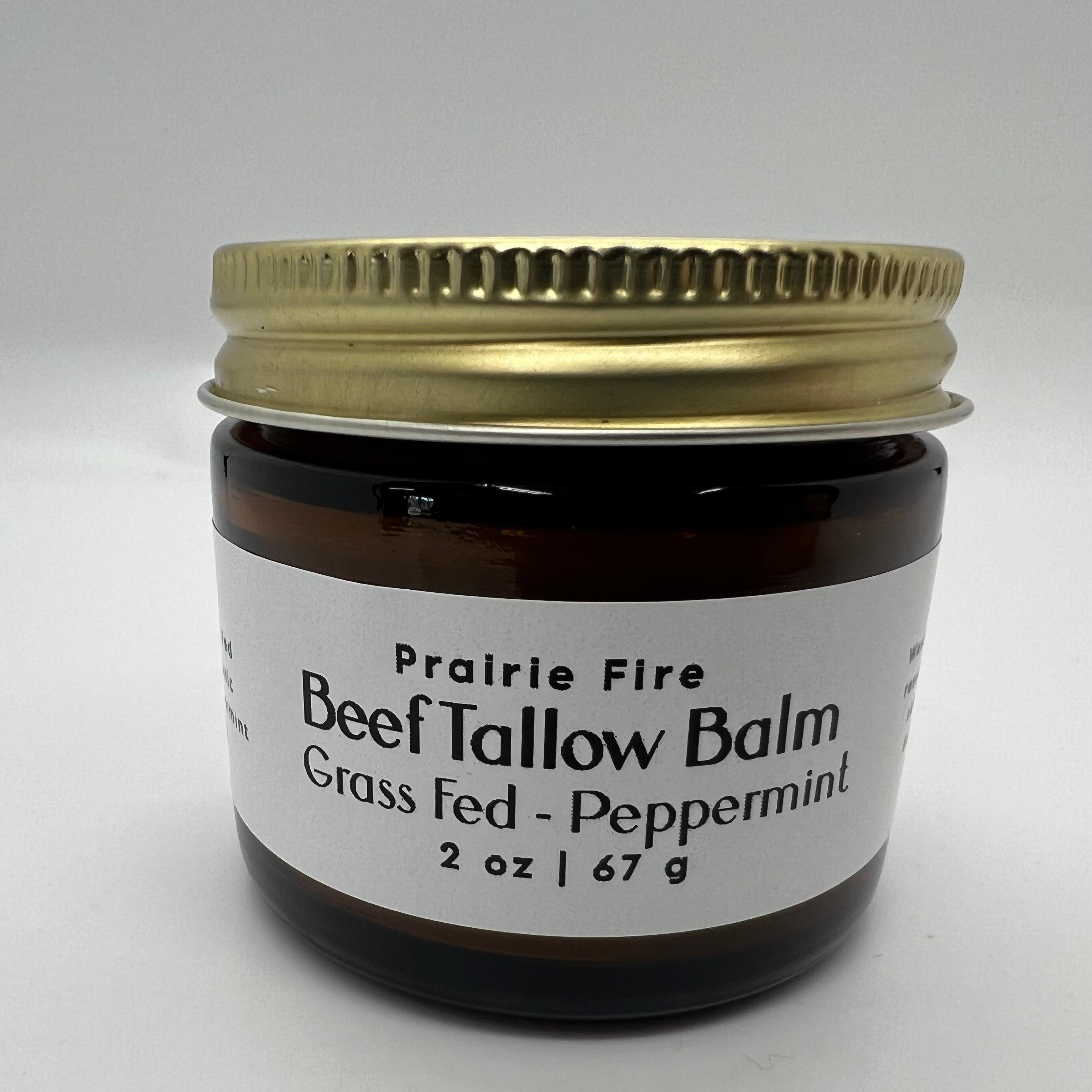Grass-Fed Beef Tallow Balm 2oz - Organic Kansas Farm-Made Moisturizer
