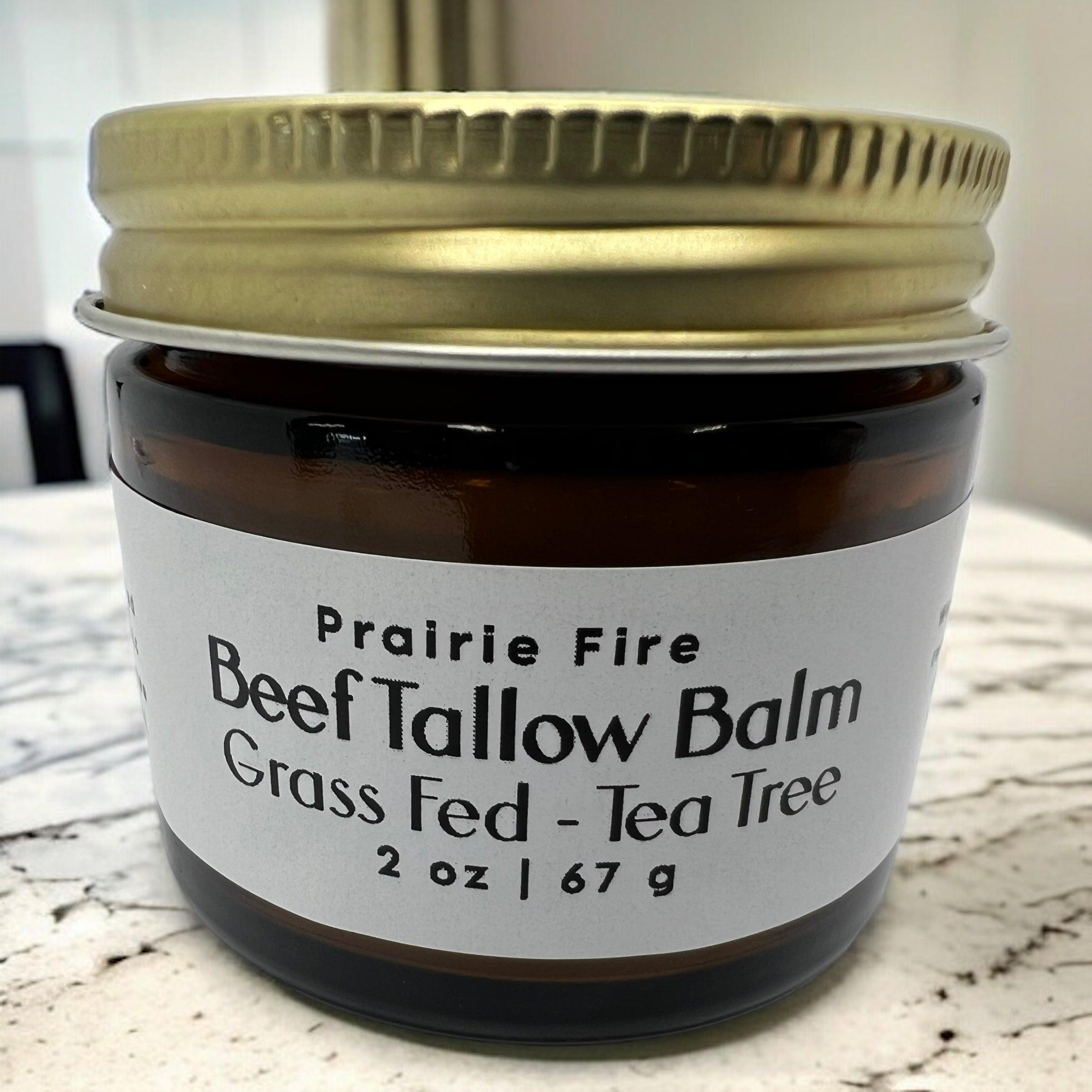 Grass-Fed Beef Tallow Balm 2oz - Organic Kansas Farm-Made Moisturizer