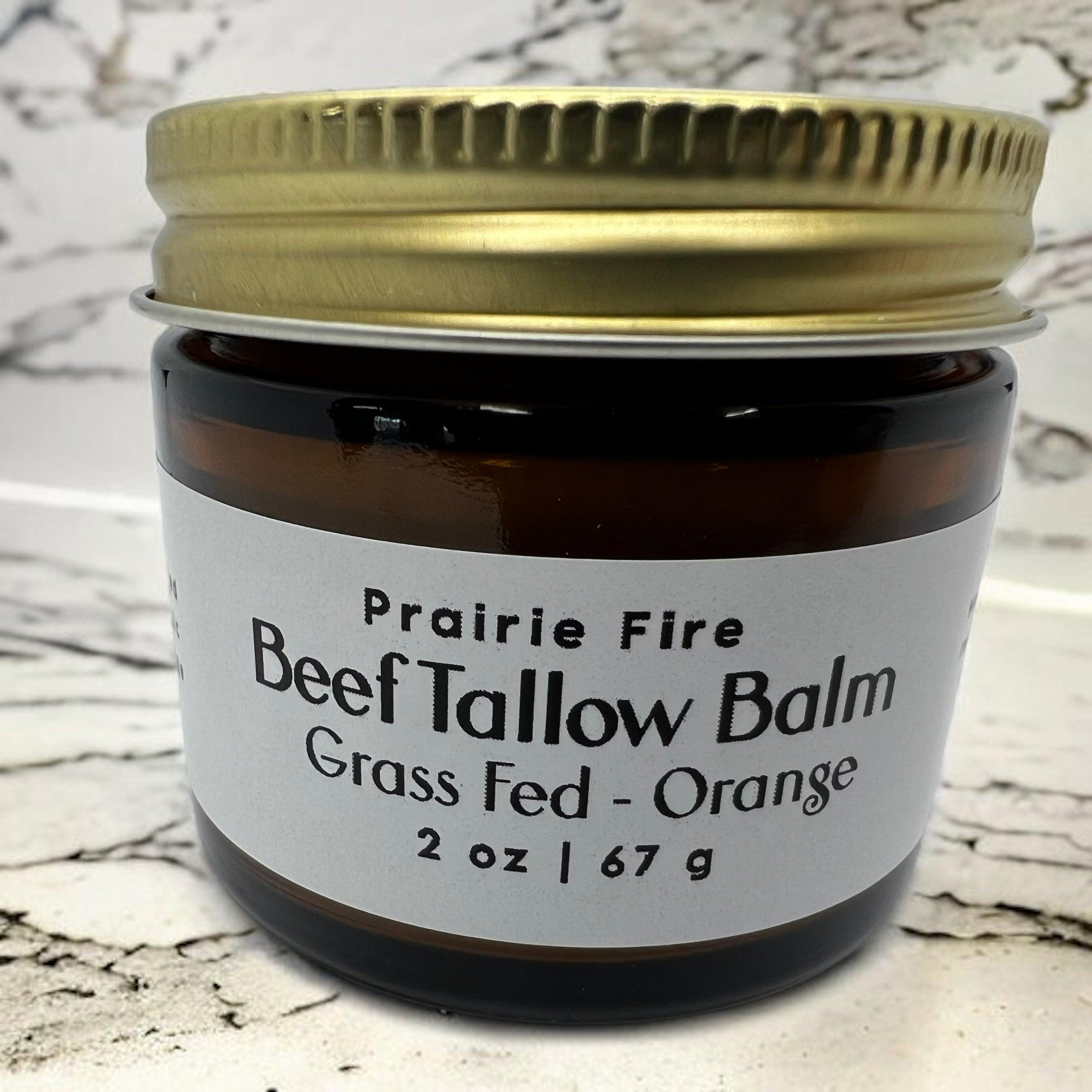 Grass-Fed Beef Tallow Balm 2oz - Organic Kansas Farm-Made Moisturizer