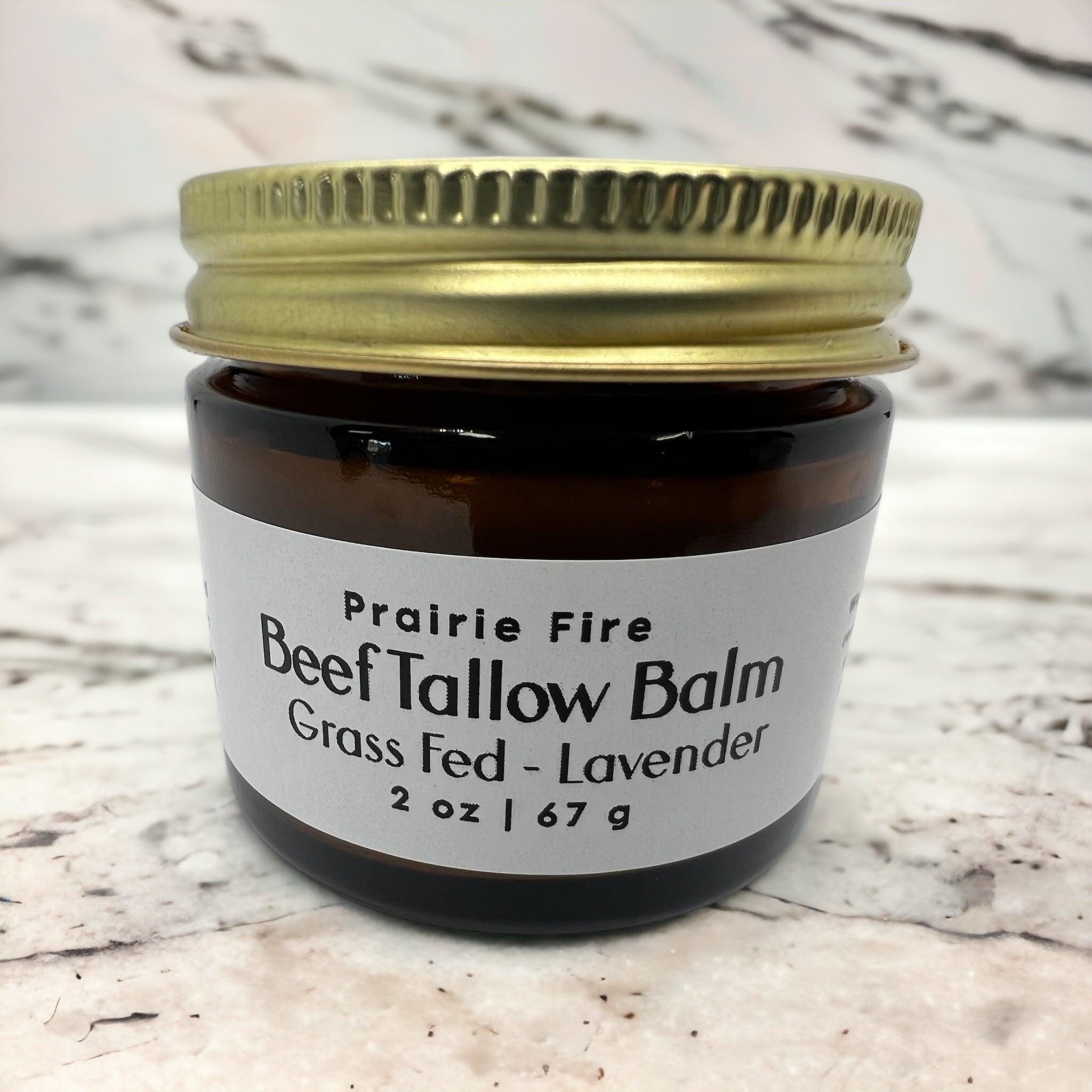 Grass-Fed Beef Tallow Balm 2oz - Organic Kansas Farm-Made Moisturizer