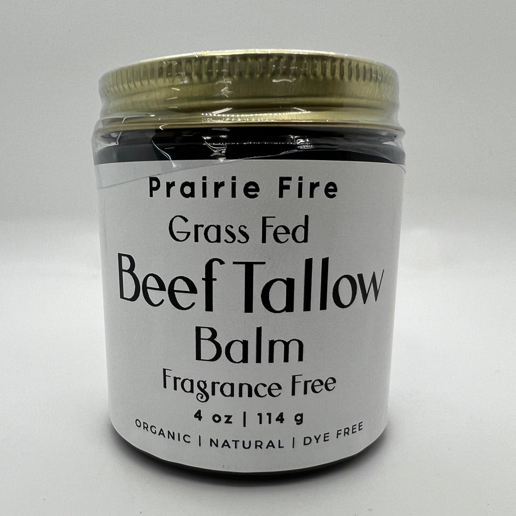 Grass Fed Beef Tallow Balm 4oz - USA Made Organic