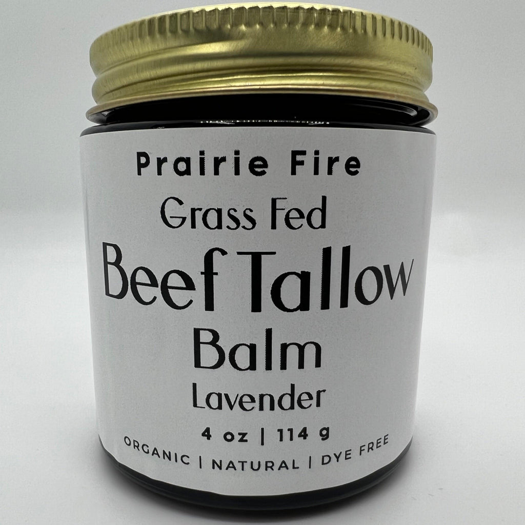Grass Fed Beef Tallow Balm 4oz - USA Made Organic
