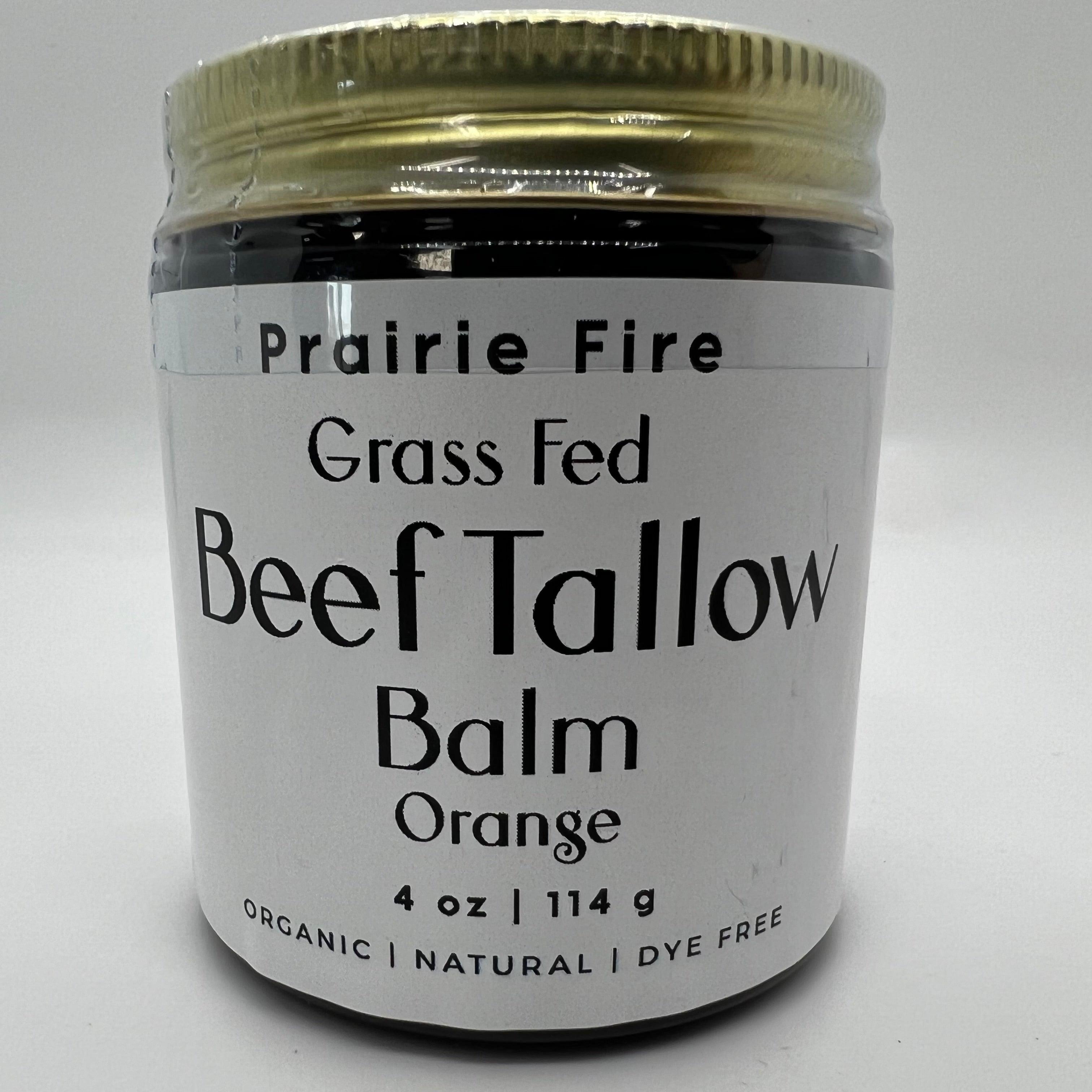 Grass Fed Beef Tallow Balm 4oz - USA Made Organic