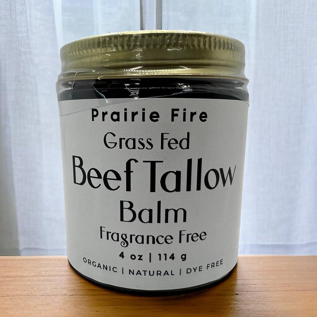 Grass Fed Beef Tallow Balm 4oz - USA Made Organic