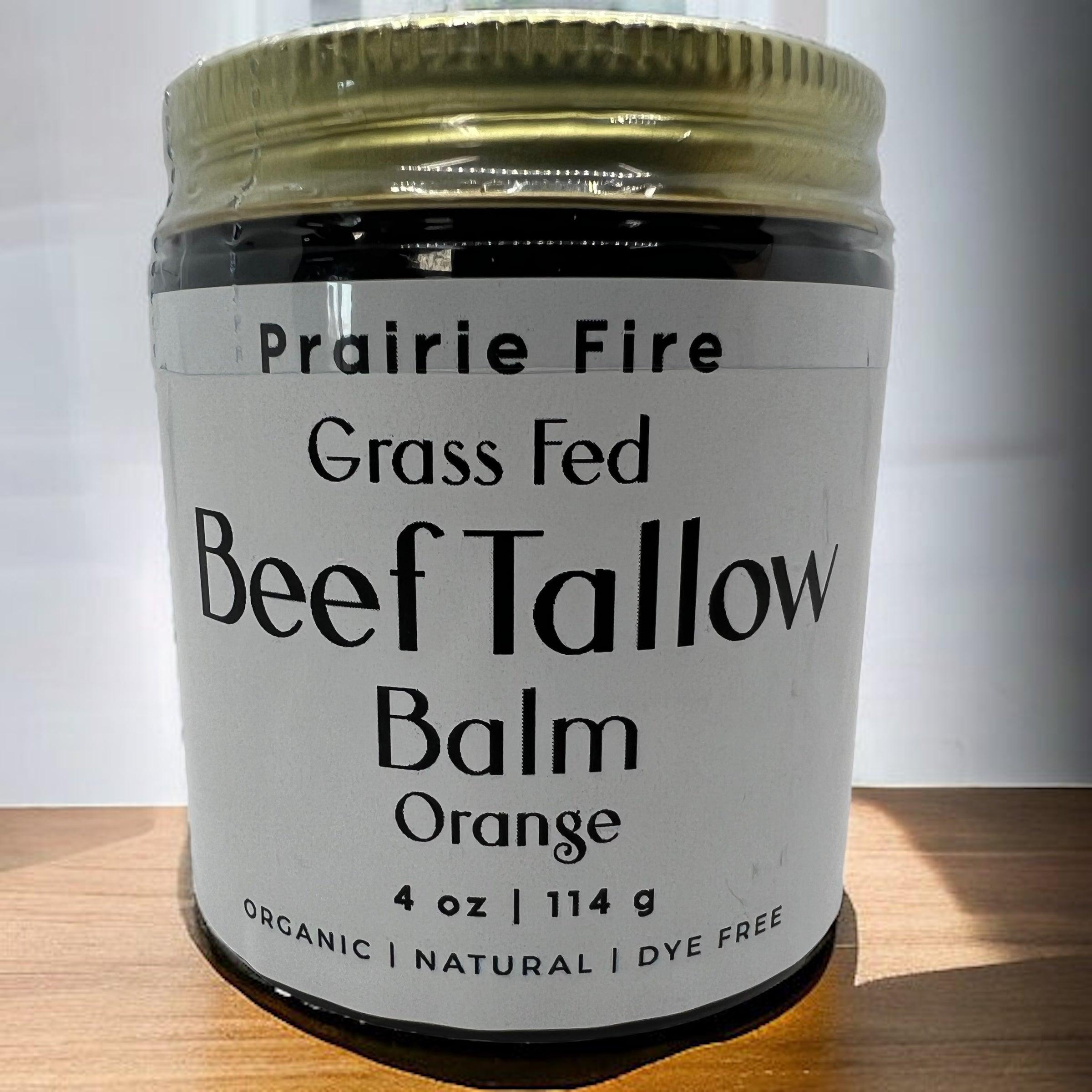 Grass Fed Beef Tallow Balm 4oz - USA Made Organic