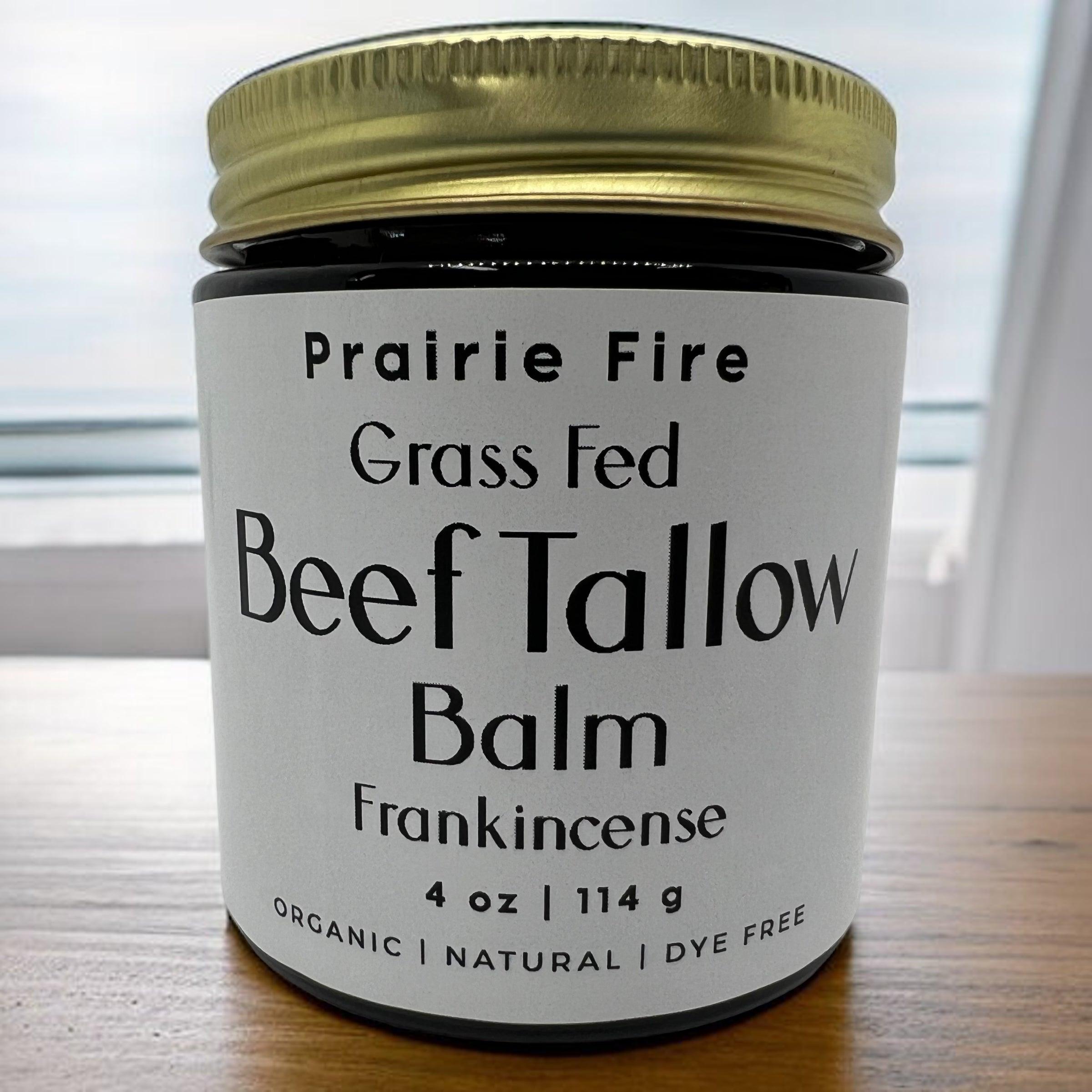 Grass Fed Beef Tallow Balm 4oz - USA Made Organic