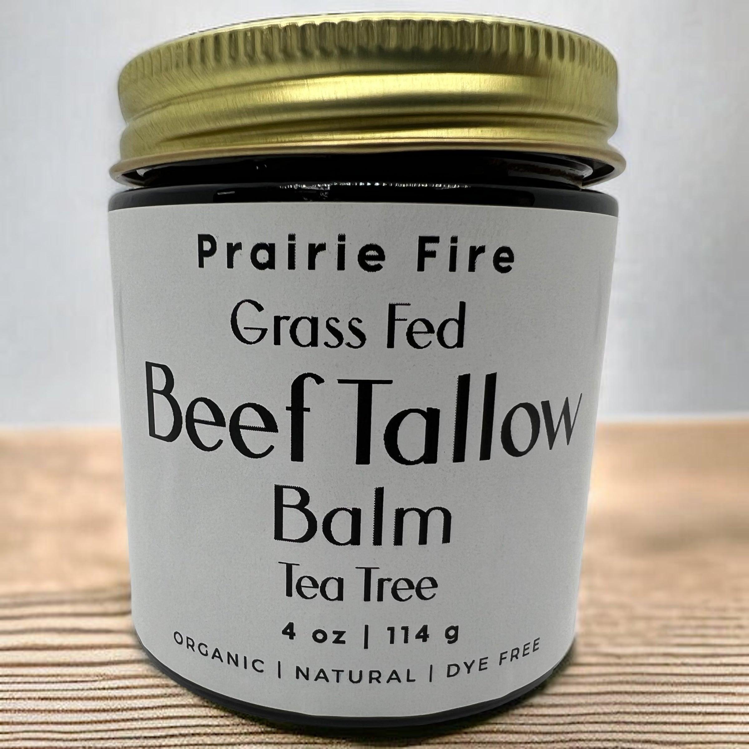 Grass Fed Beef Tallow Balm 4oz - USA Made Organic