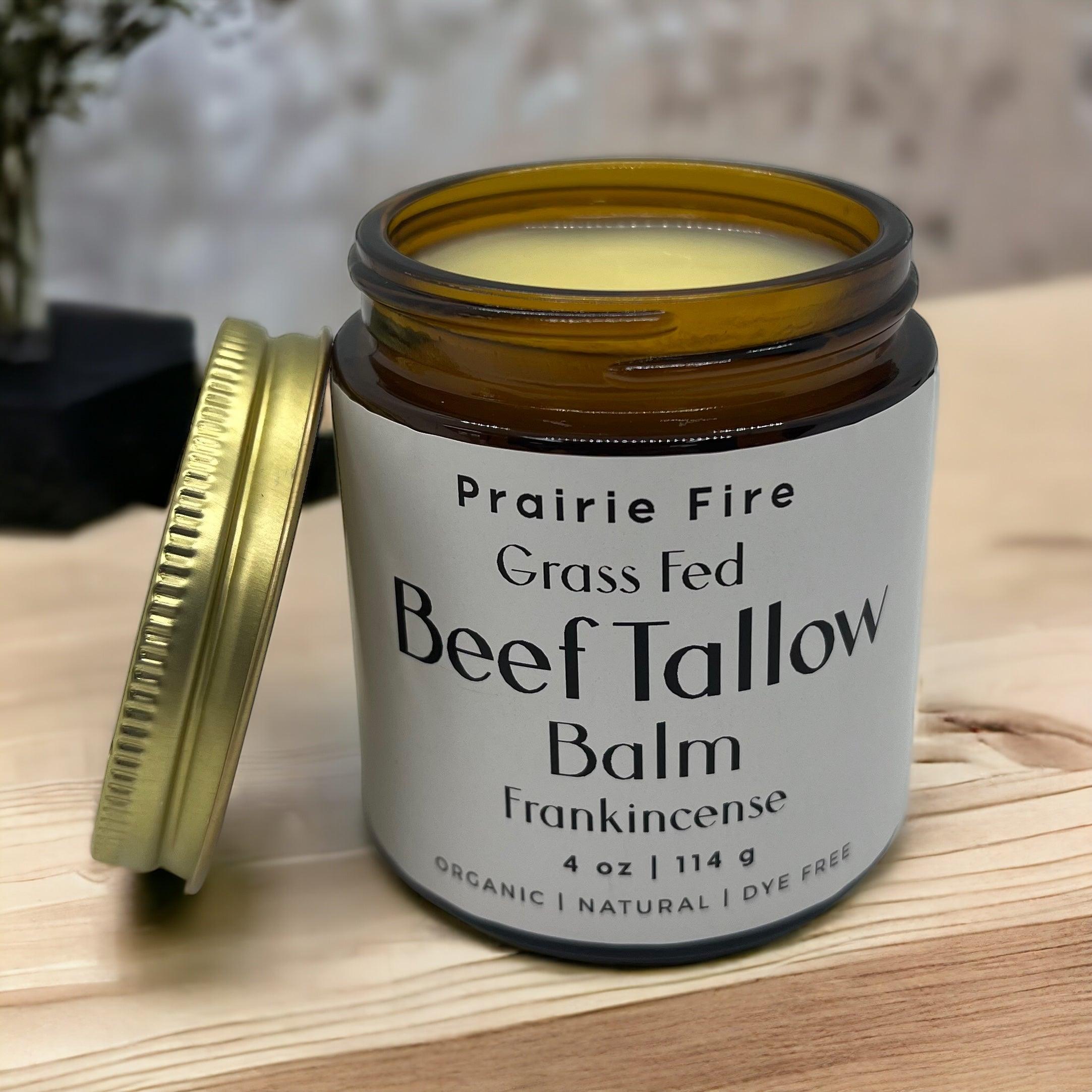 Grass Fed Beef Tallow Balm 4oz - USA Made Organic