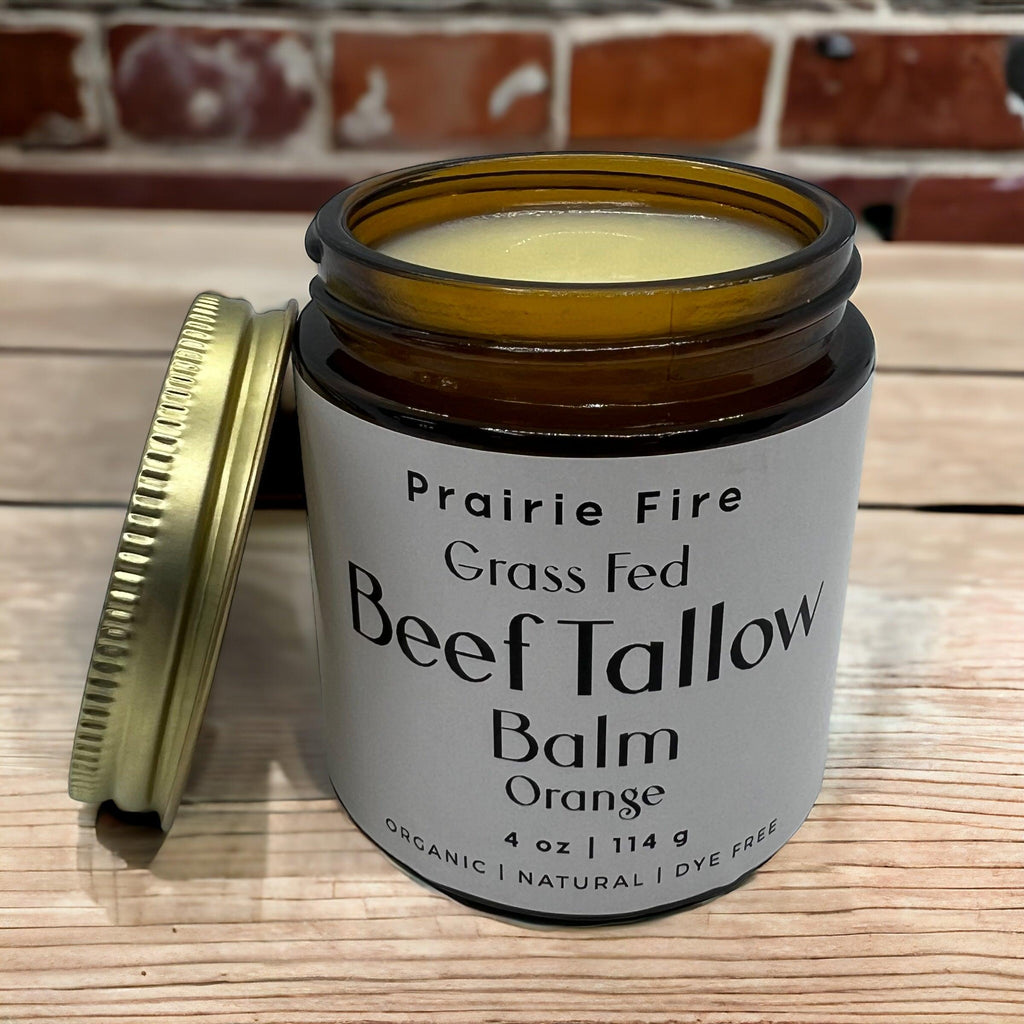 Grass Fed Beef Tallow Balm 4oz - USA Made Organic