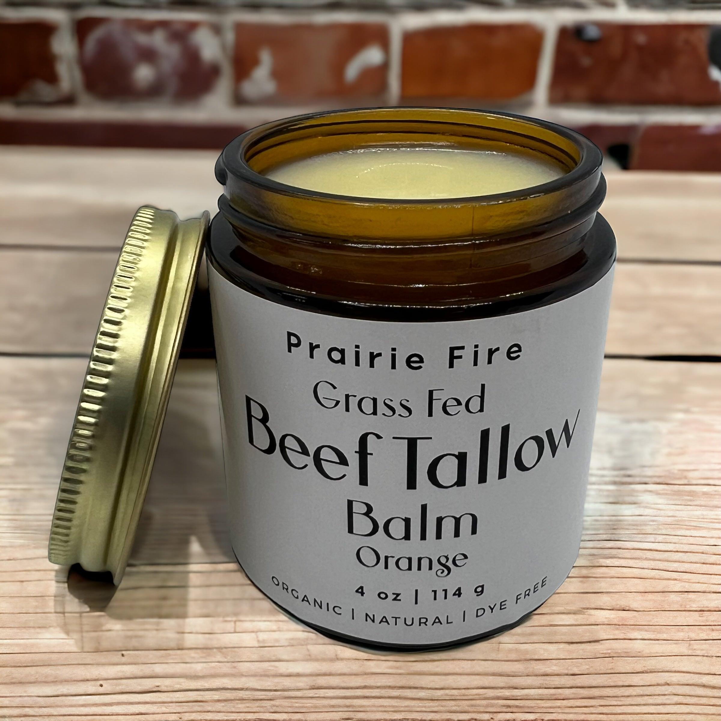 Grass Fed Beef Tallow Balm 4oz - USA Made Organic