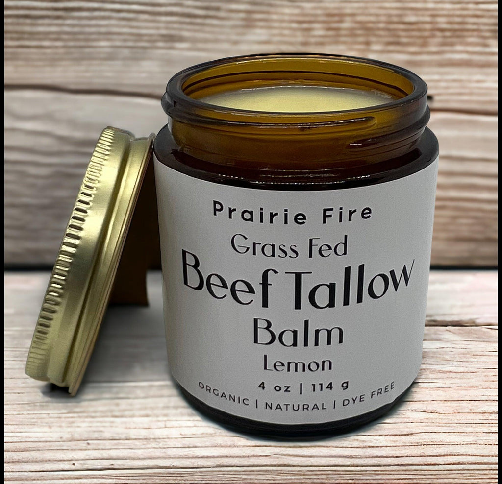 Grass Fed Beef Tallow Balm 4oz - USA Made Organic