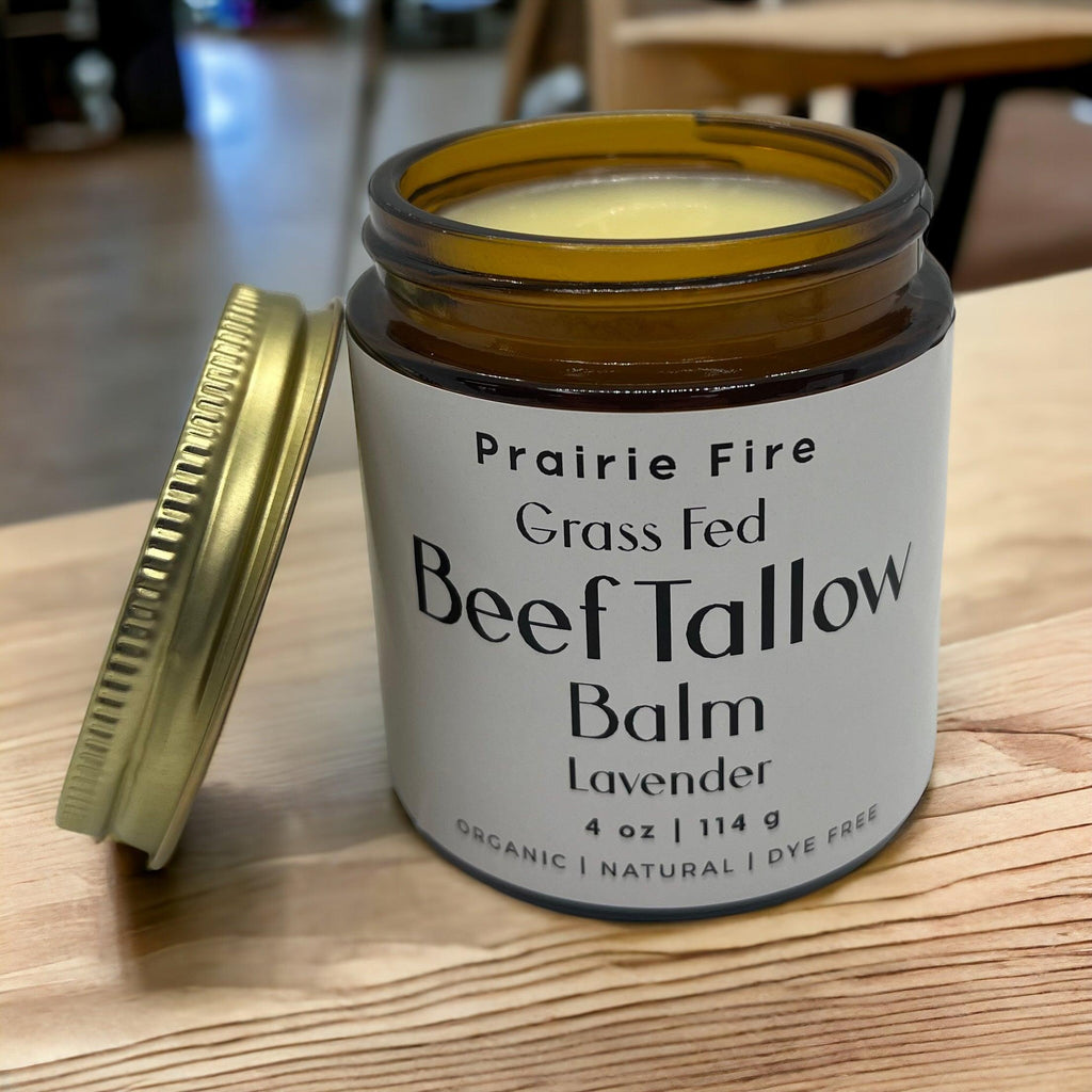 Grass Fed Beef Tallow Balm 4oz - USA Made Organic