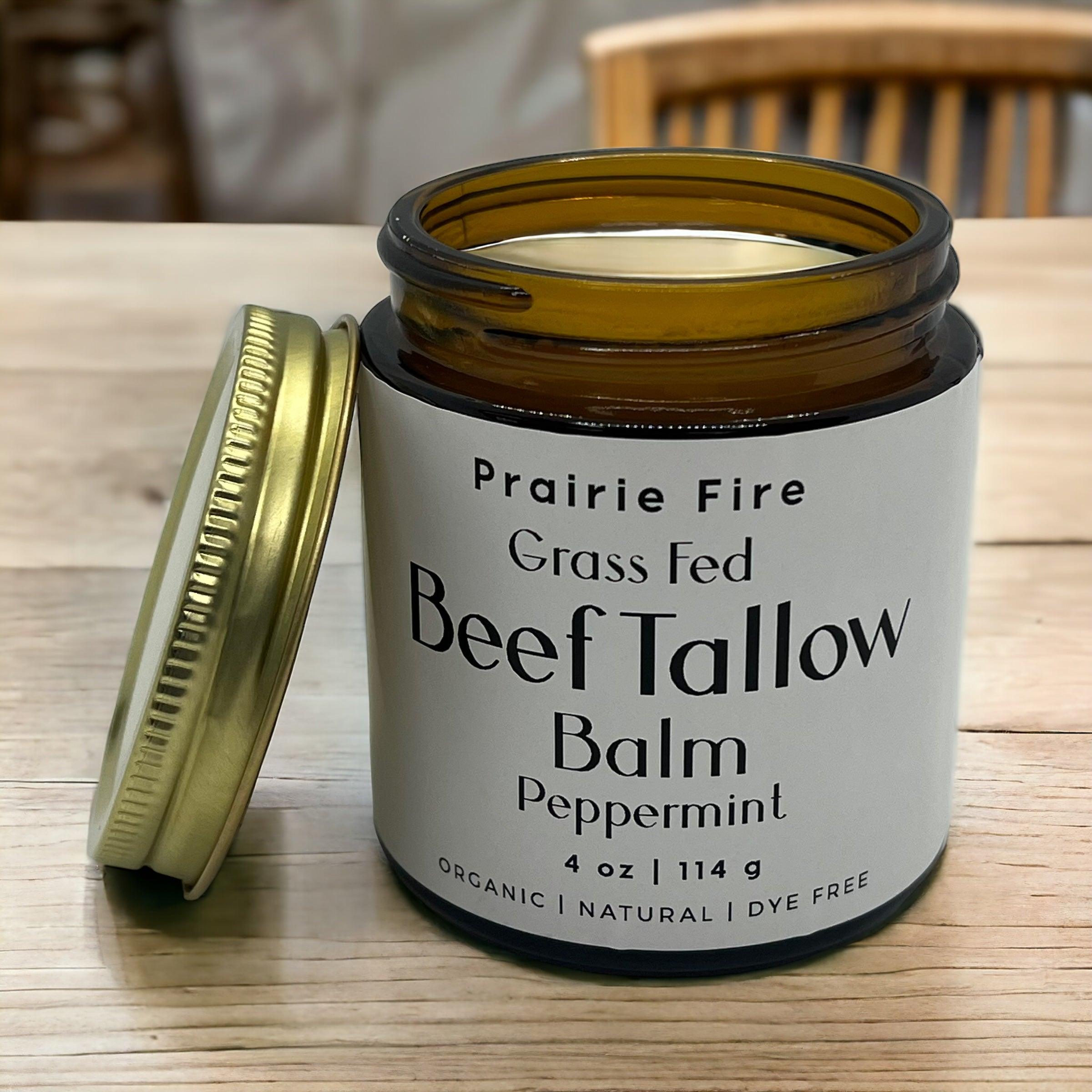 Grass Fed Beef Tallow Balm 4oz - USA Made Organic
