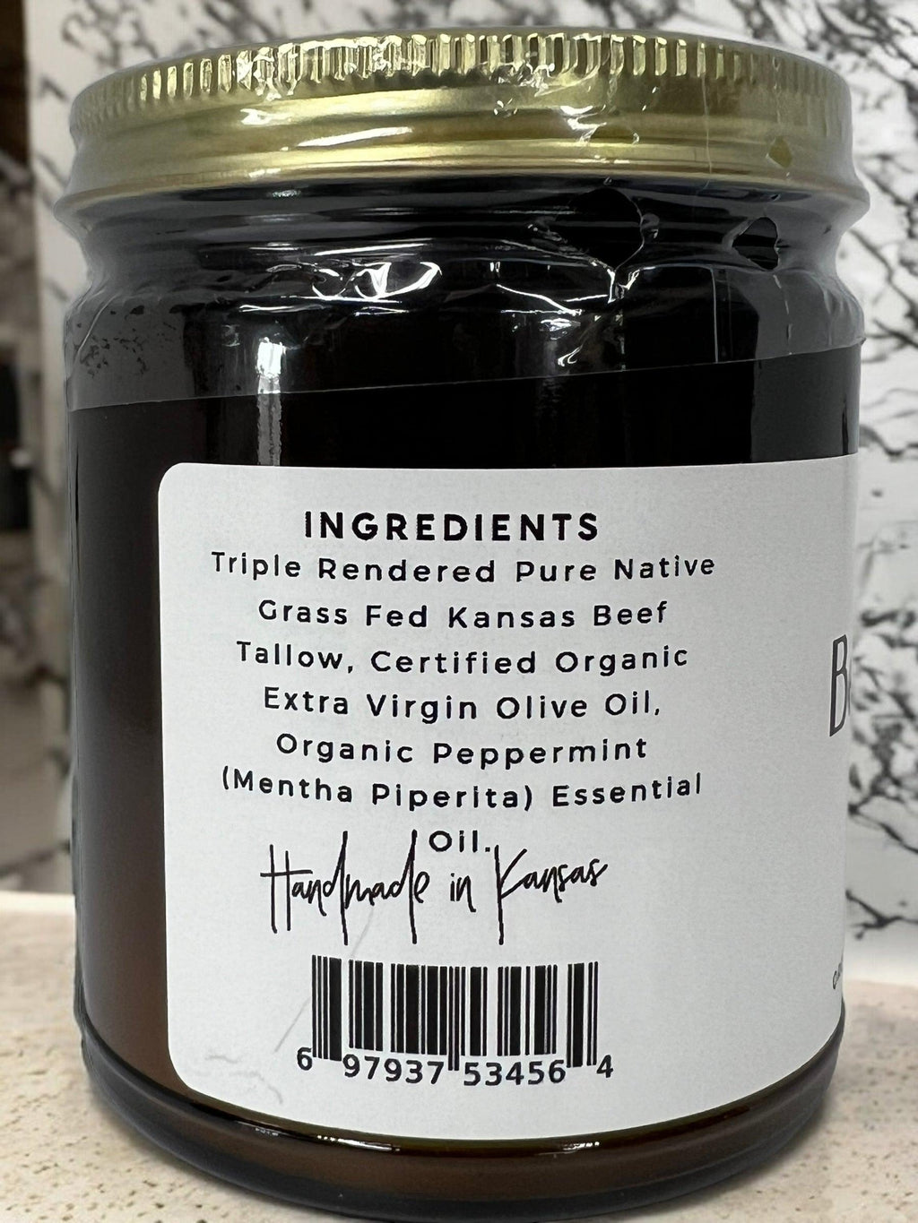 Grass Fed Beef Tallow Balm 4oz - USA Made Organic