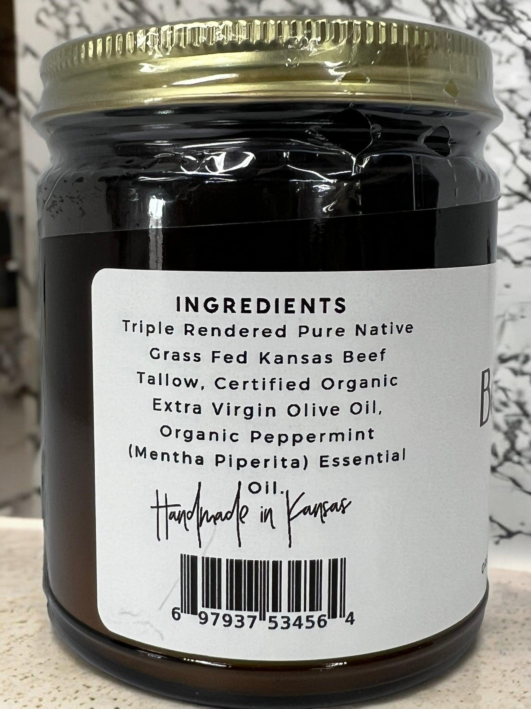 Grass Fed Beef Tallow Balm 4oz - USA Made Organic