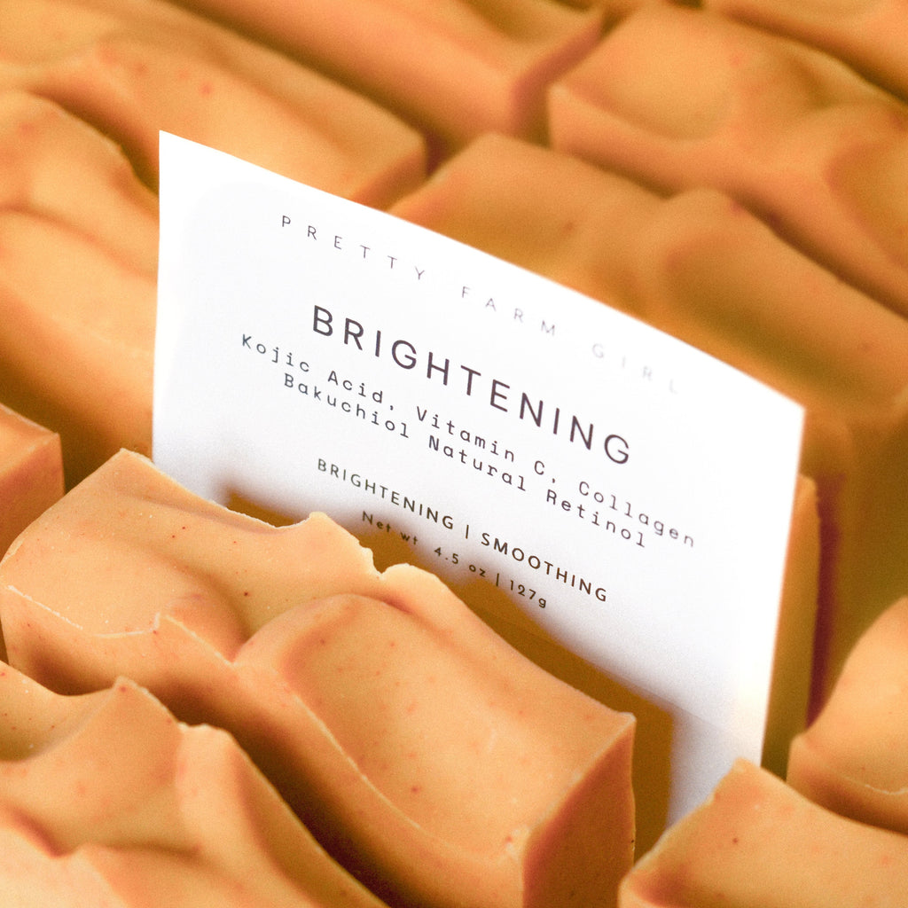 Brightening Vitamin C & Bakuchiol Soap Bar – Natural Retinol Alternative Cleansing Bar