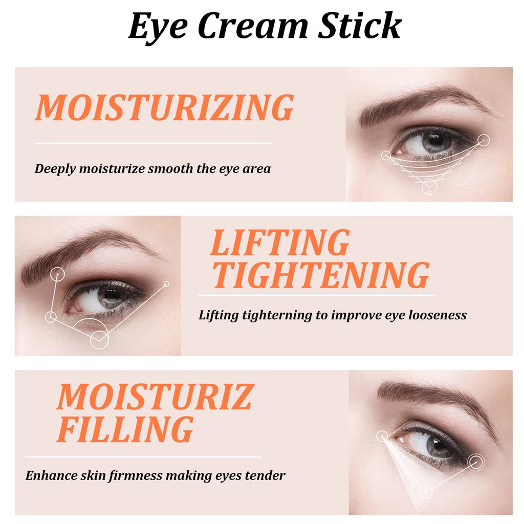 Snail Collagen Eye Cream Stick – Korean Firming & Brightening Eye Treatment